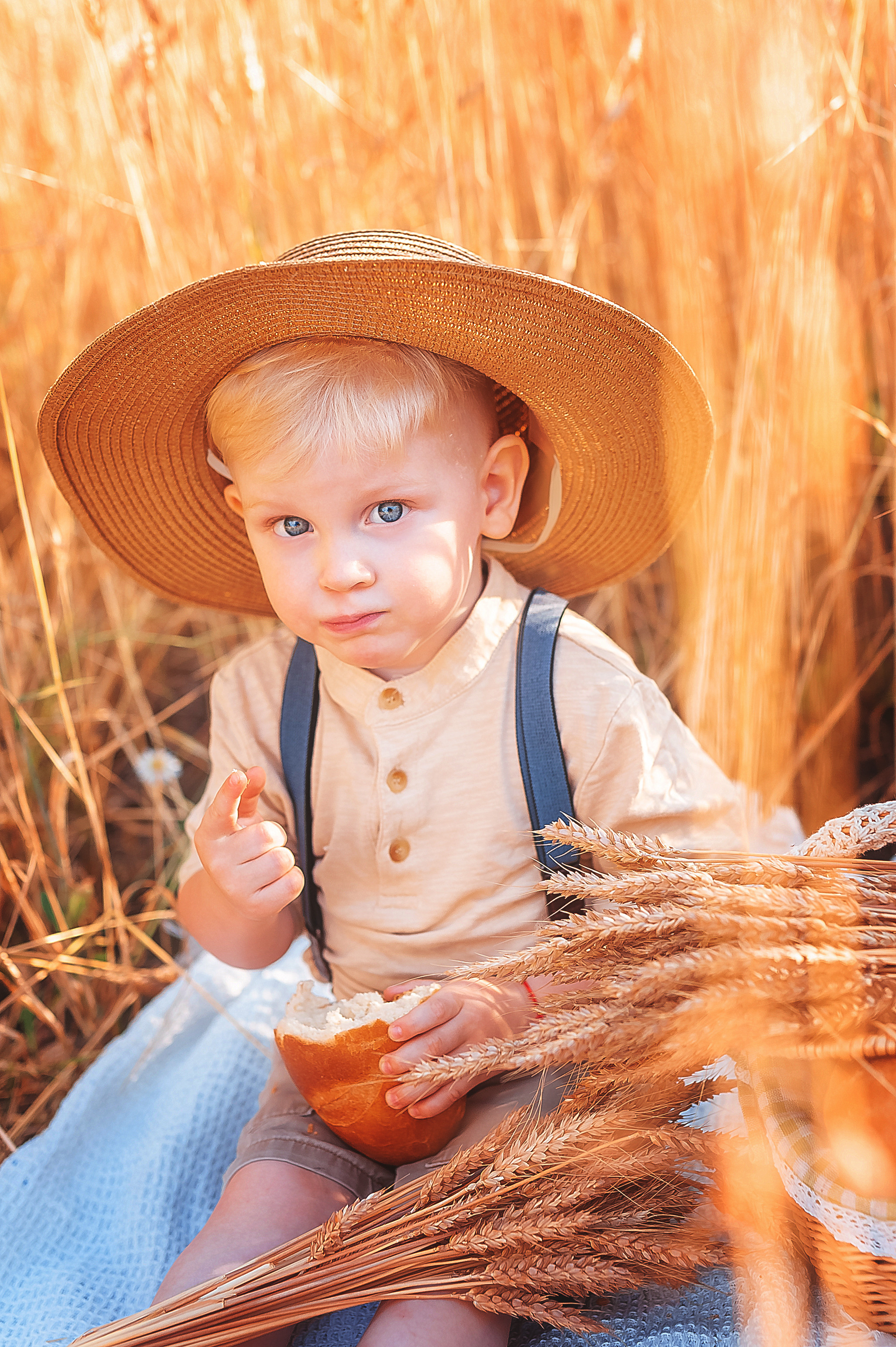 Фотосессии в пшенице. Семейный, детский фотограф в Воронеже Анна Никитина