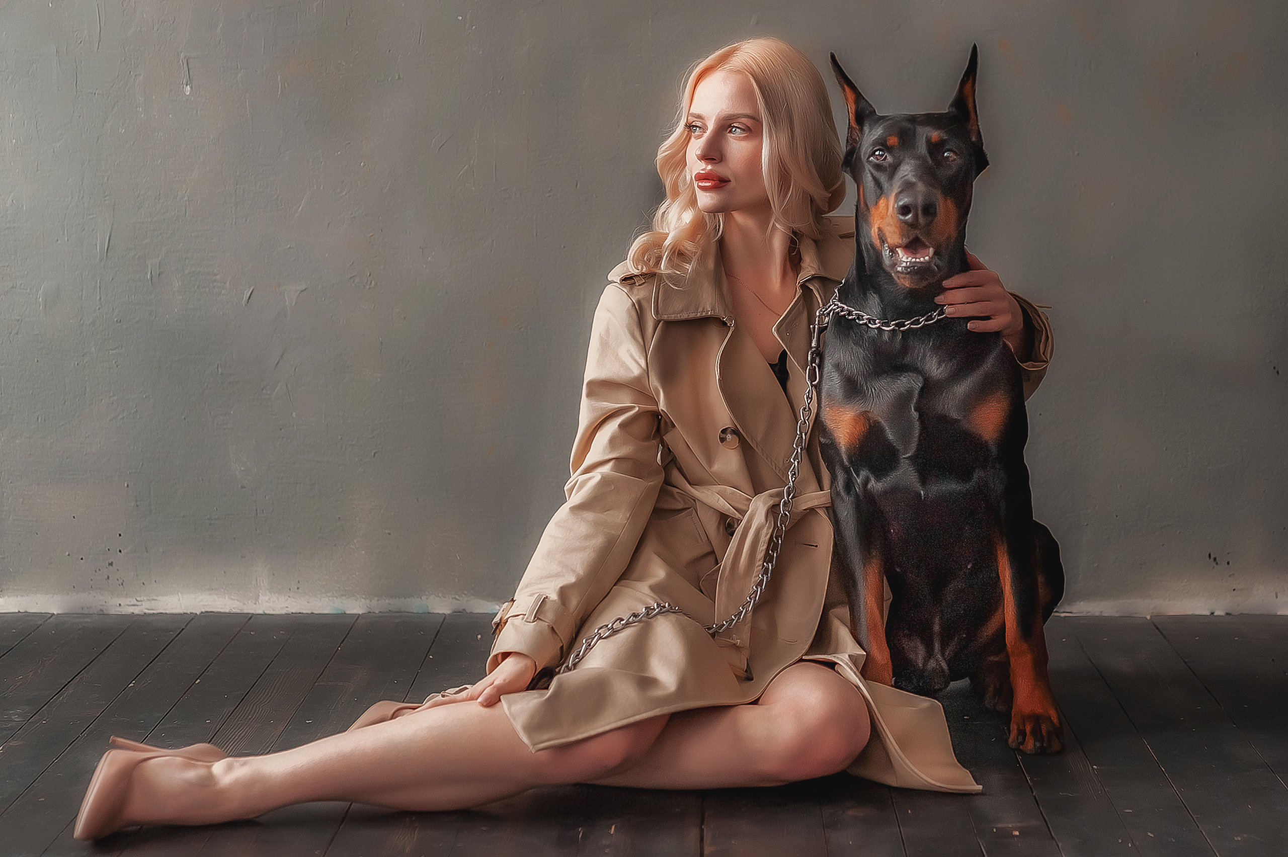 Фотопроект с доберманом. Семейный, детский фотограф в Воронеже Анна Никитина