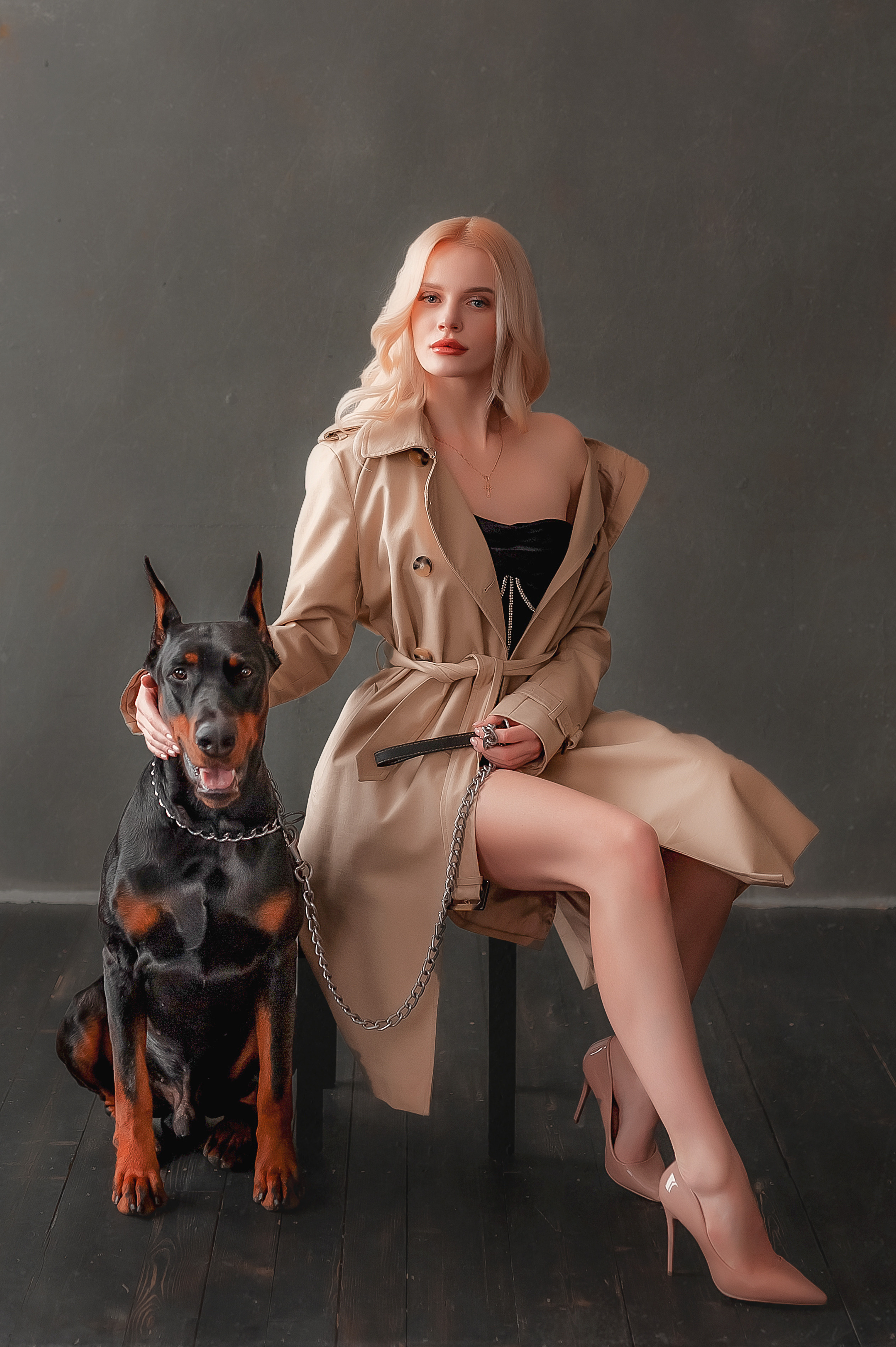 Фотопроект с доберманом. Семейный, детский фотограф в Воронеже Анна Никитина