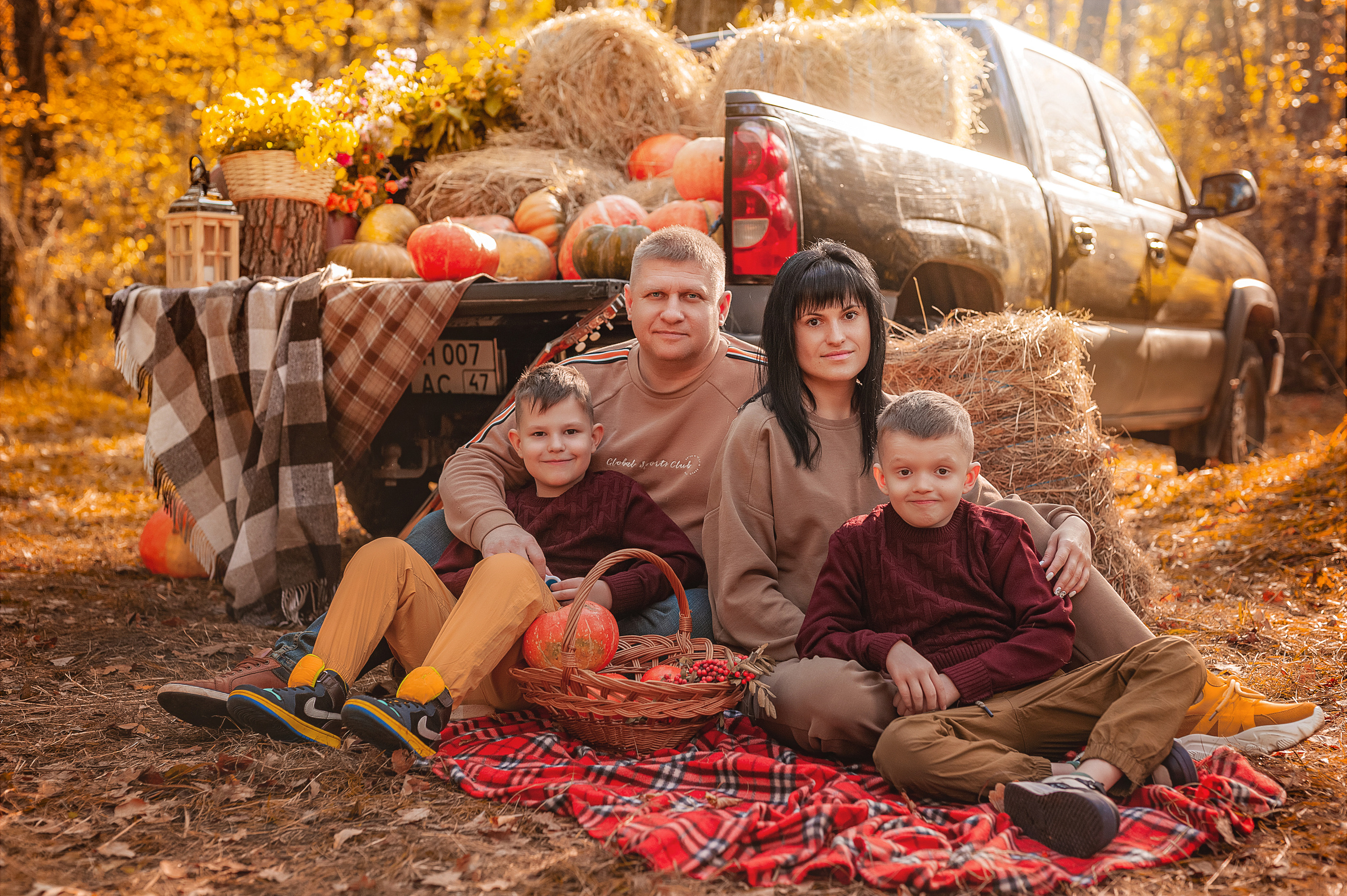 Осенний пикап. Семейный, детский фотограф в Воронеже Анна Никитина
