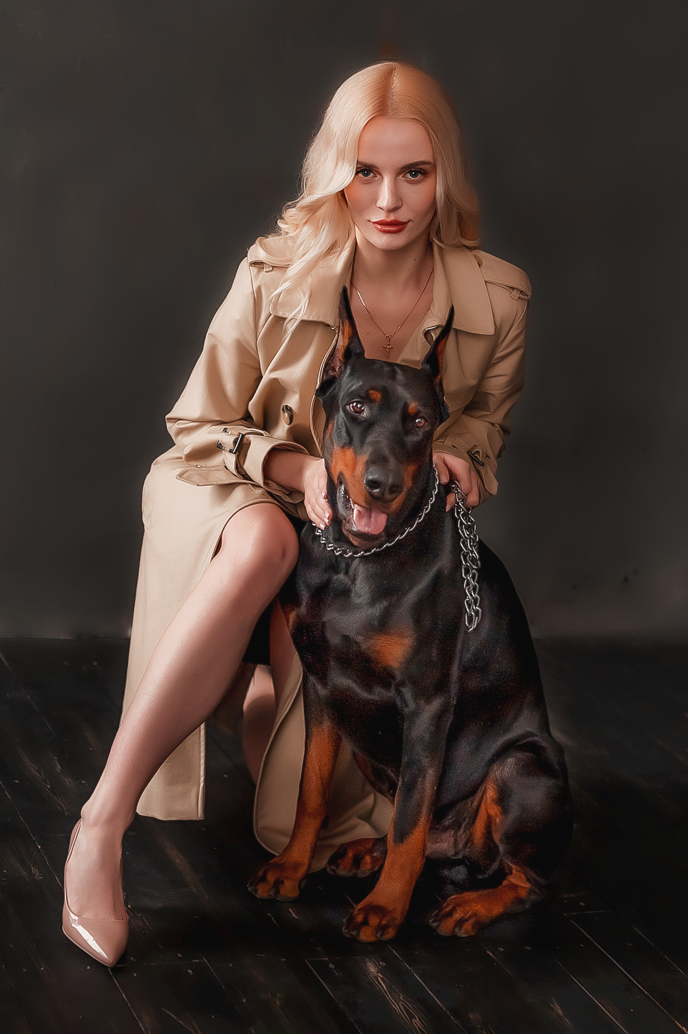 Фотопроект с доберманом. Семейный, детский фотограф в Воронеже Анна Никитина