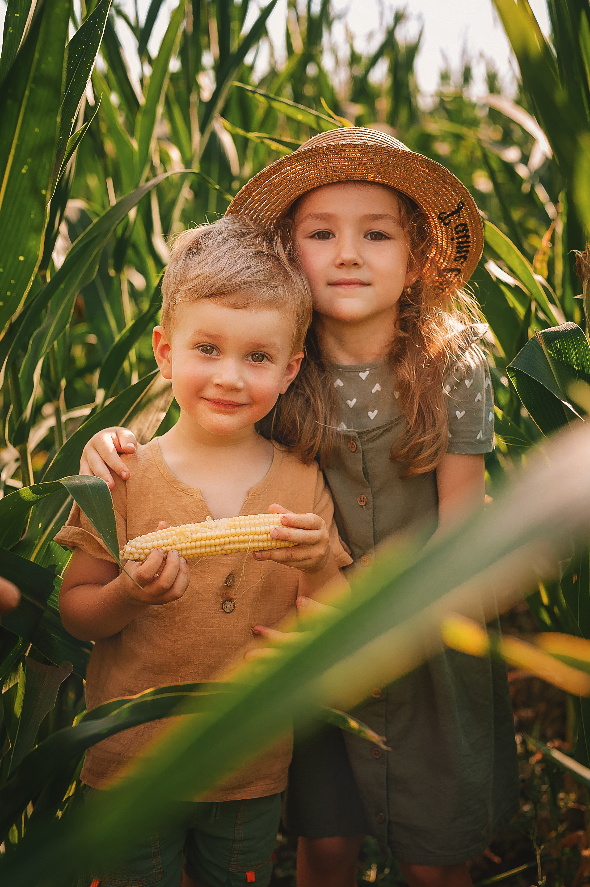Фотосессия в кукурузе. Семейный, детский фотограф в Воронеже Анна Никитина