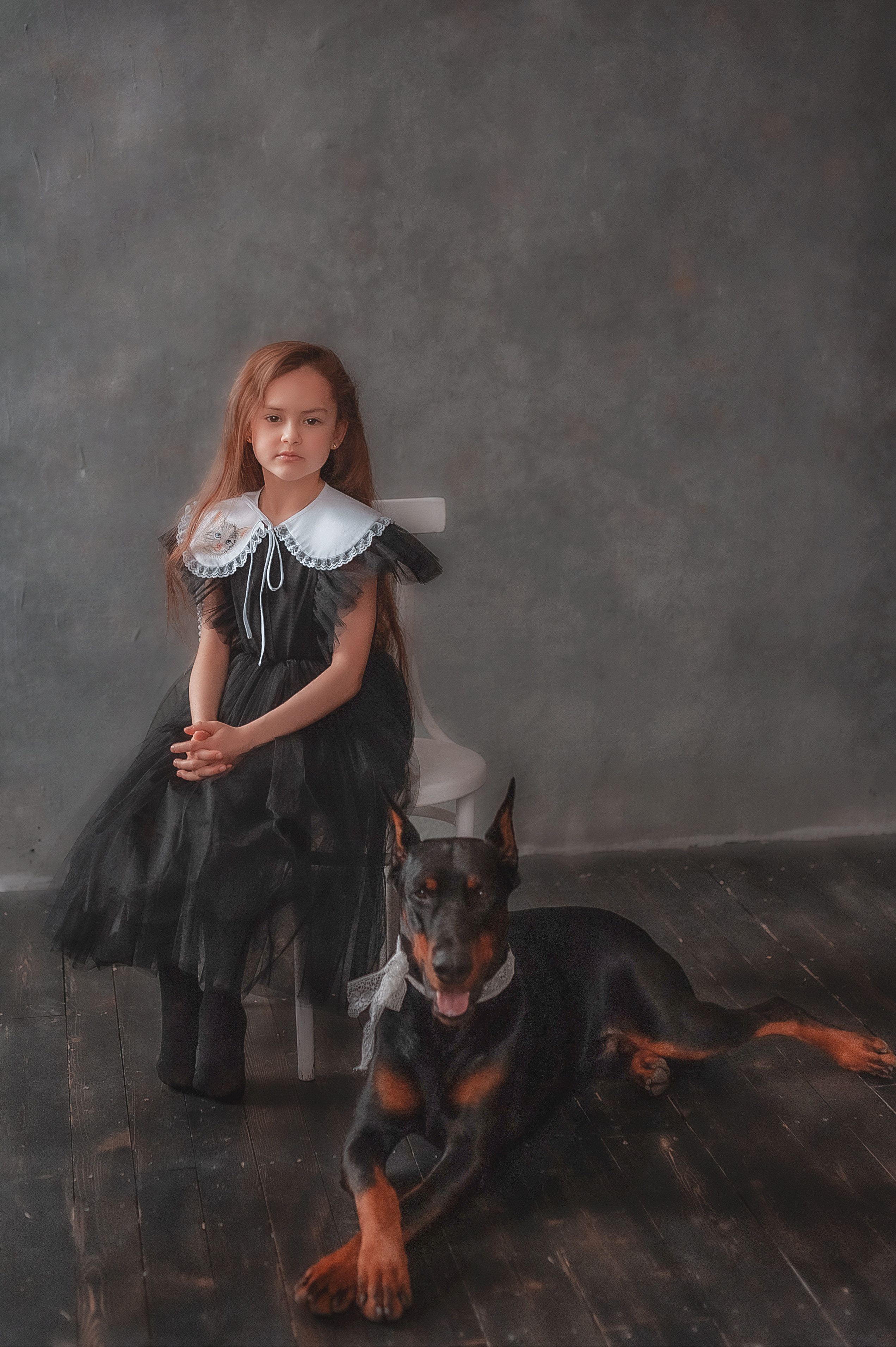 Фотопроект с доберманом. Семейный, детский фотограф в Воронеже Анна Никитина