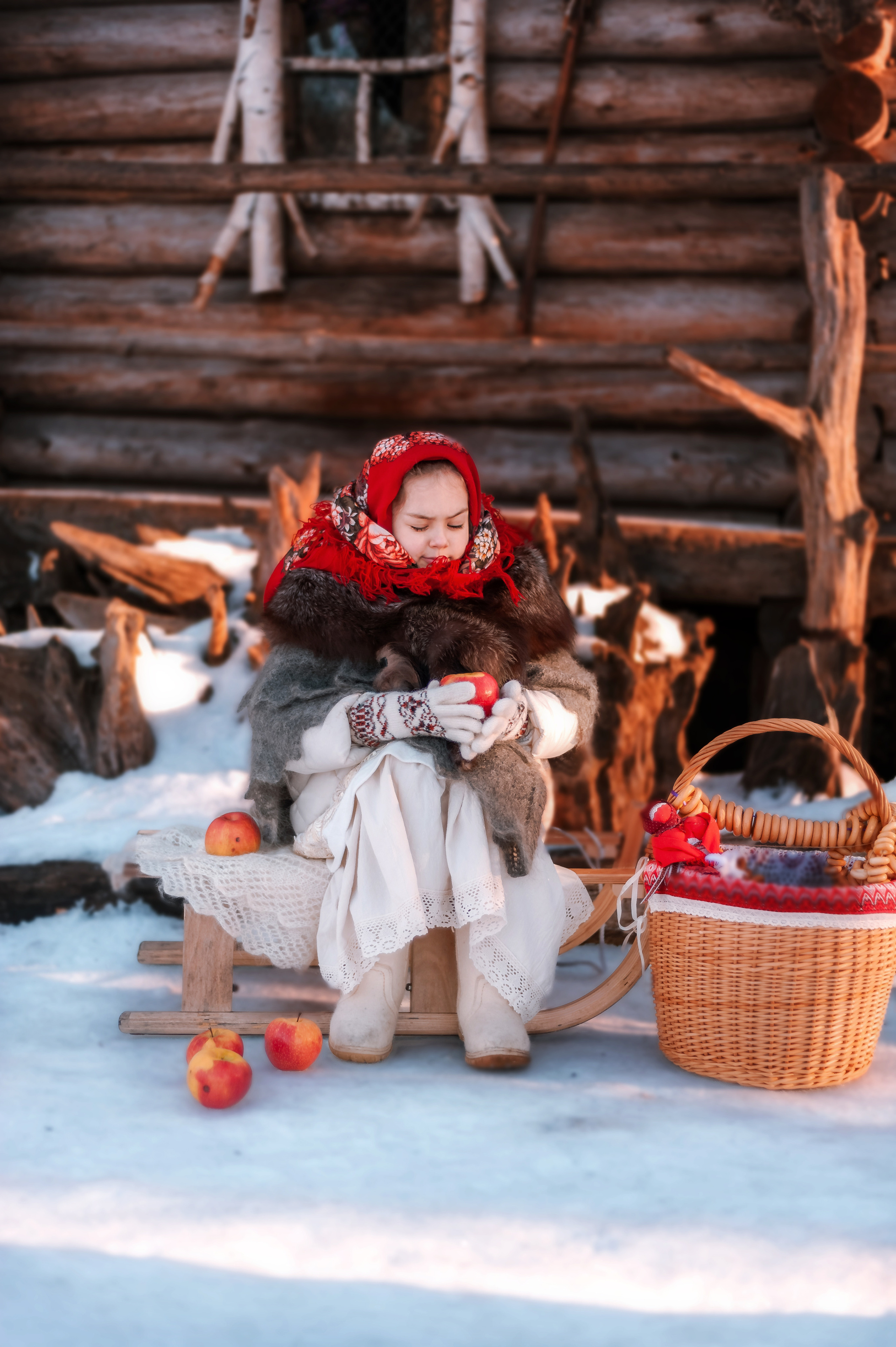 Русская зима. Семейный, детский фотограф в Воронеже Анна Никитина