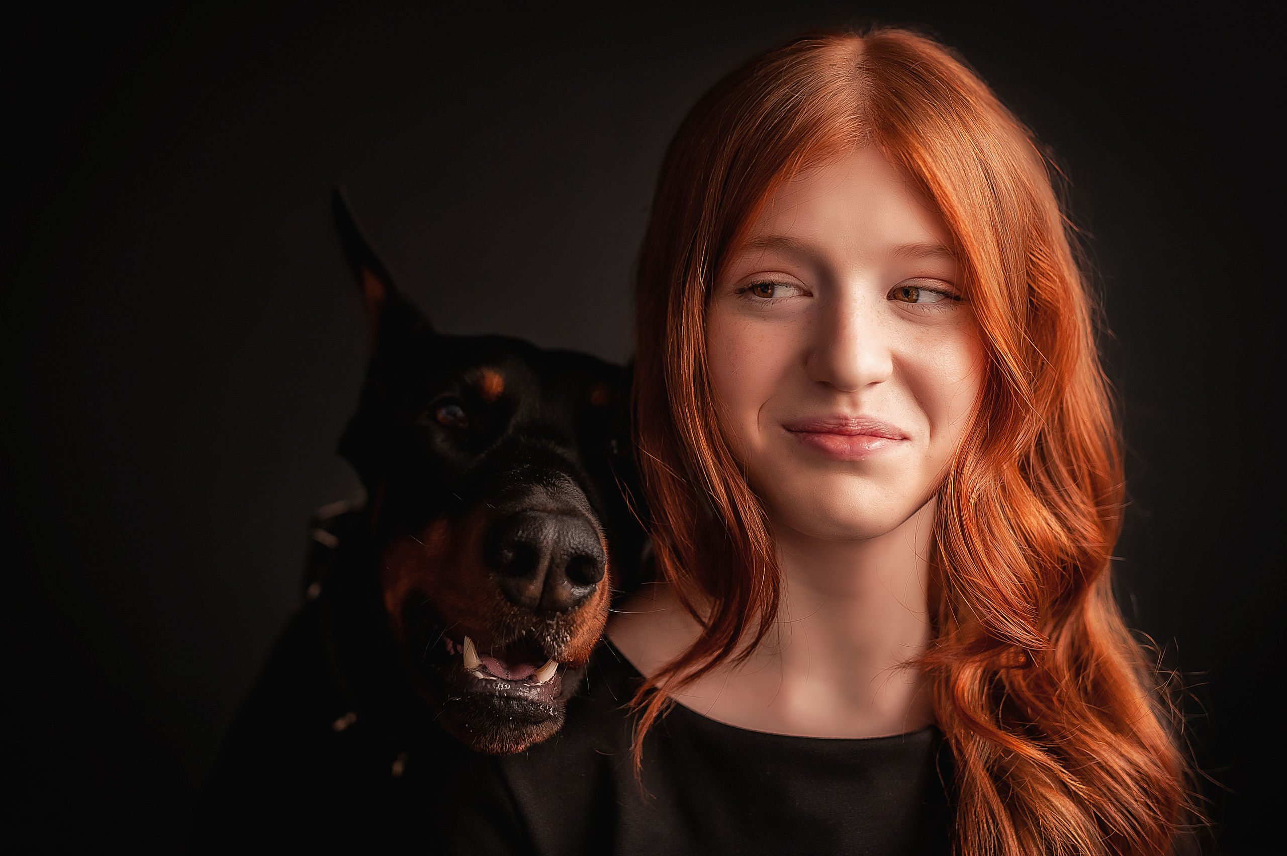 Фотопроект с доберманом. Семейный, детский фотограф в Воронеже Анна Никитина