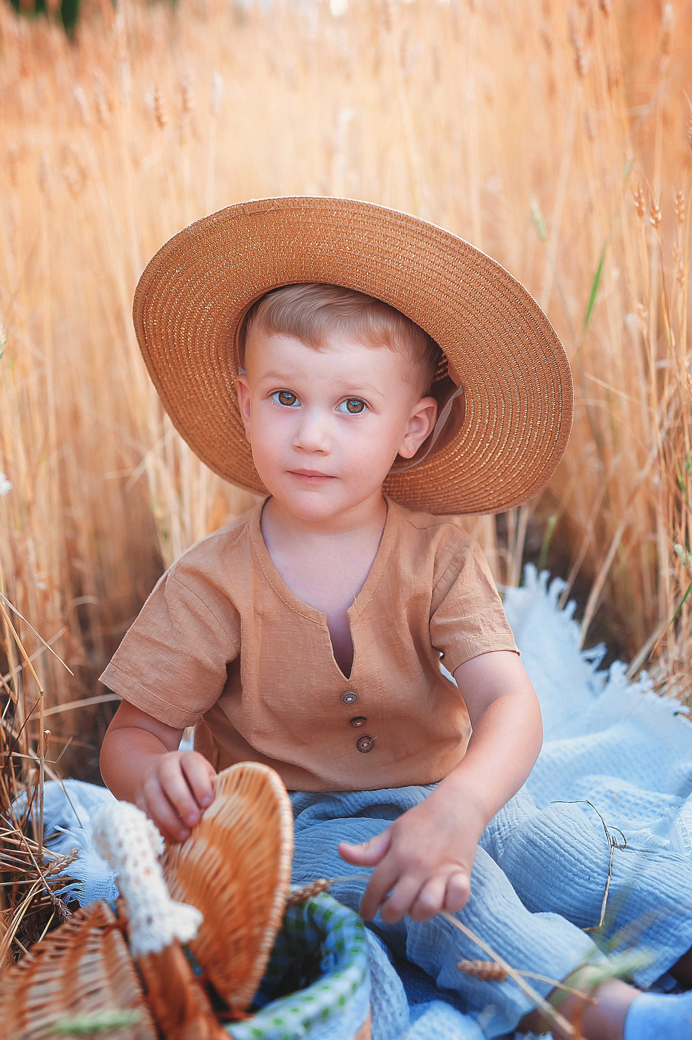 Фотосессии в пшенице. Семейный, детский фотограф в Воронеже Анна Никитина