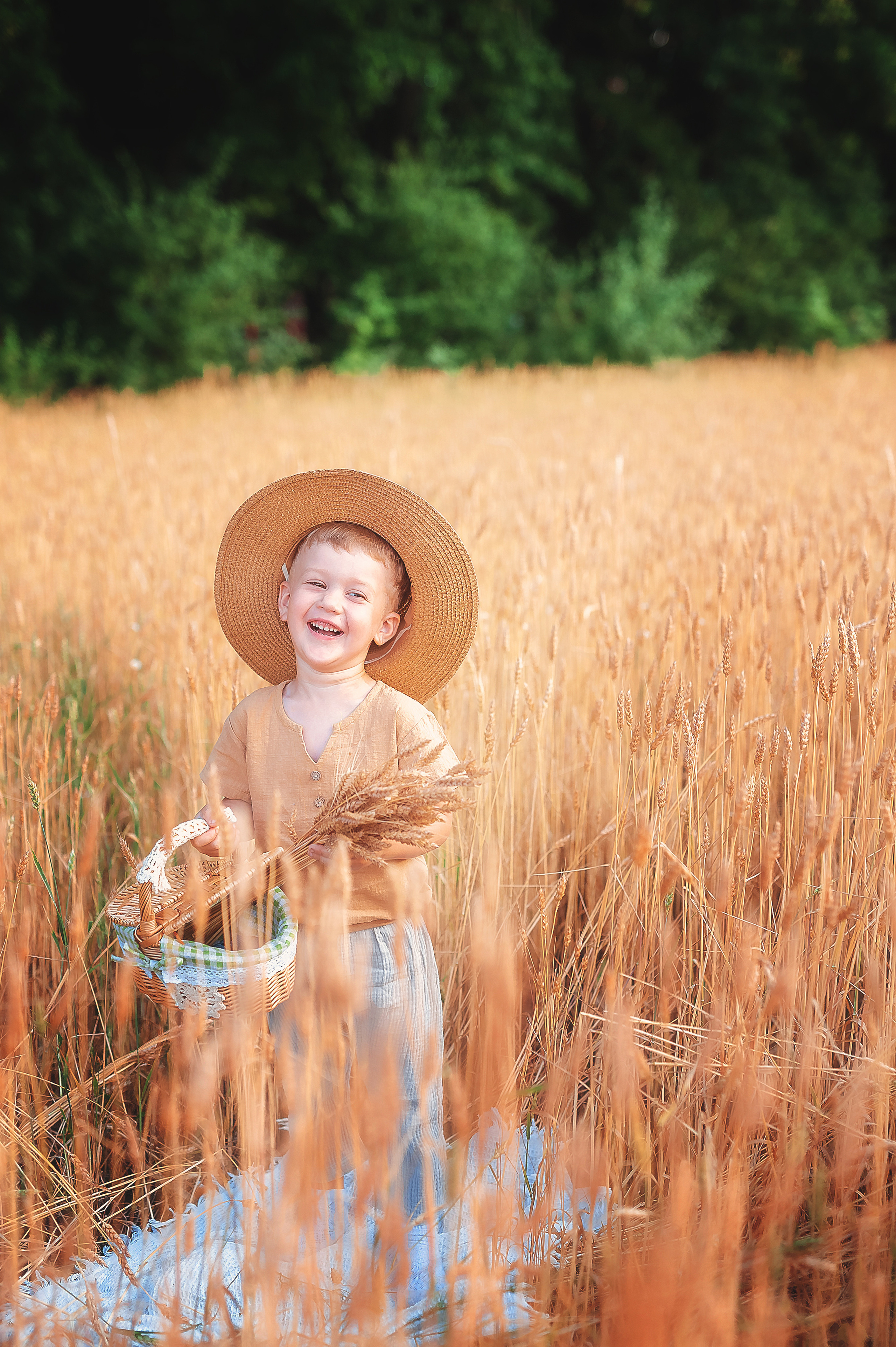 Фотосессии в пшенице. Семейный, детский фотограф в Воронеже Анна Никитина