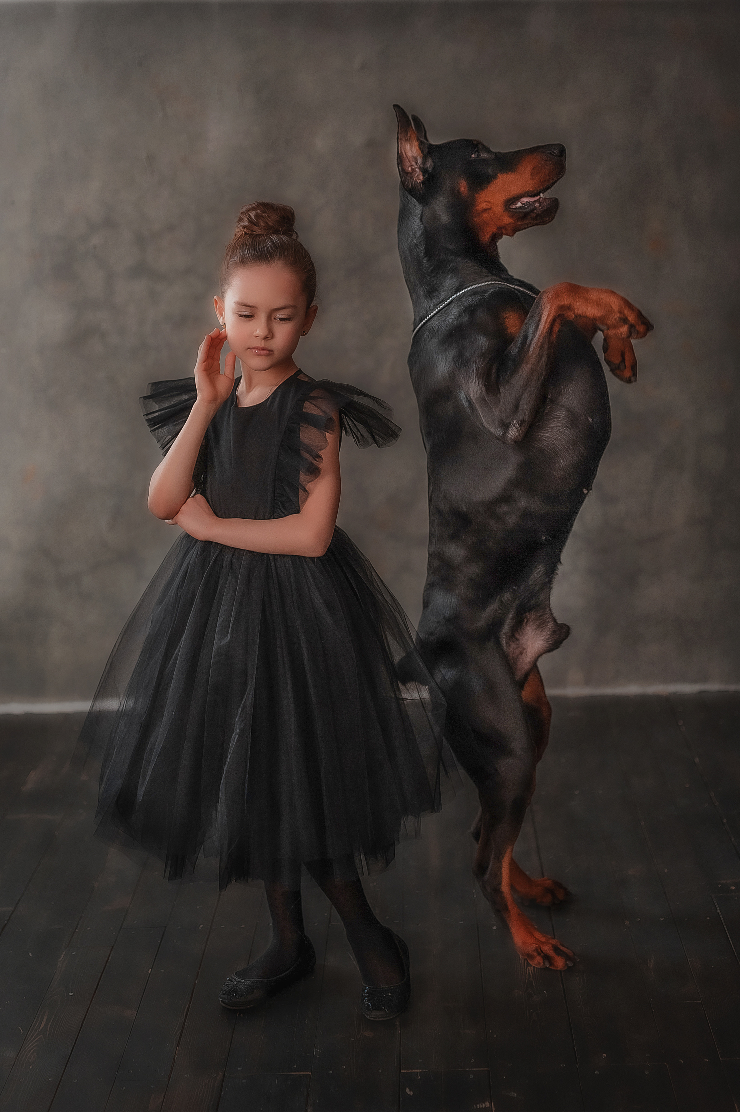 Фотопроект с доберманом. Семейный, детский фотограф в Воронеже Анна Никитина