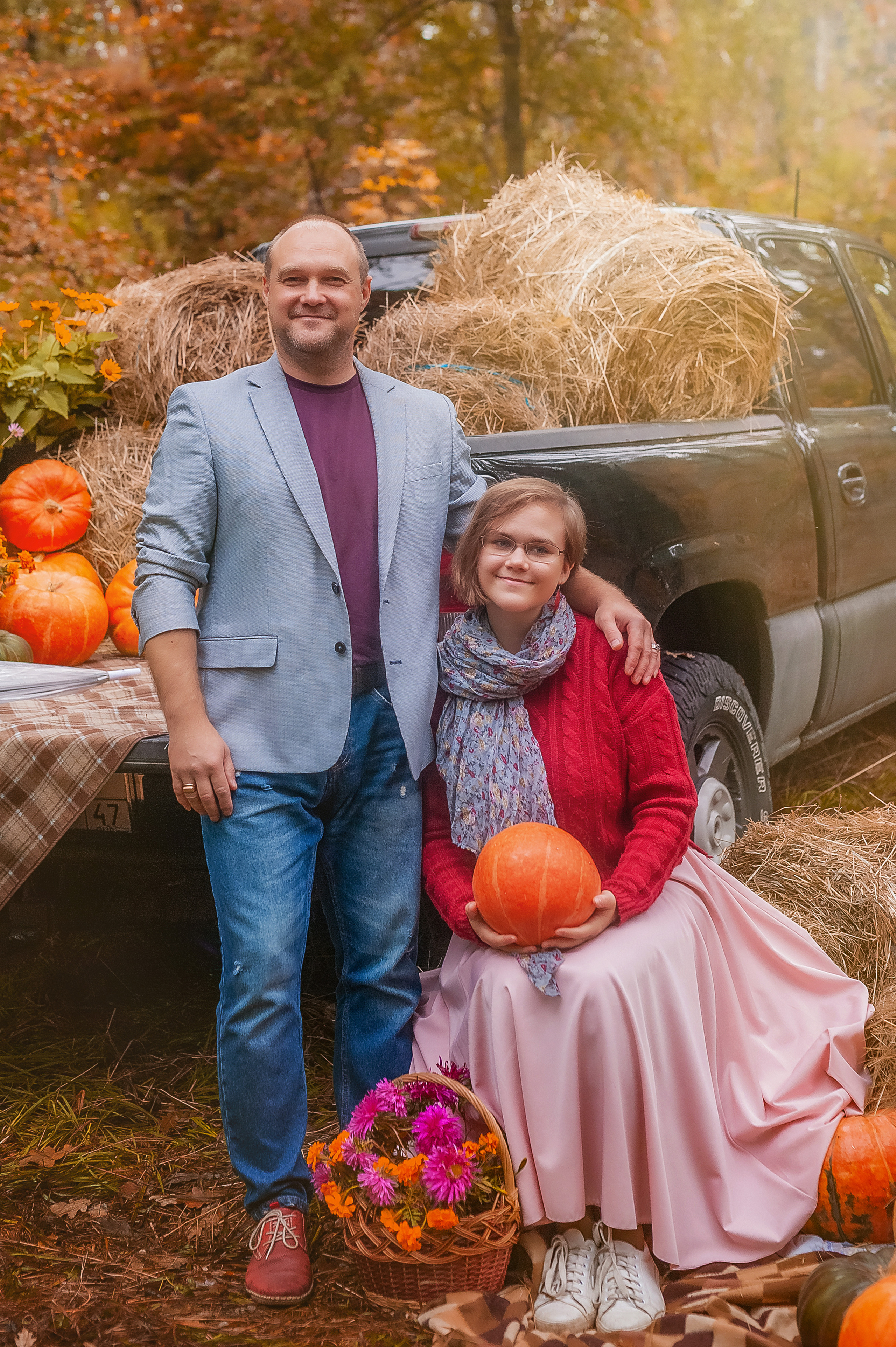 Осенний пикап. Семейный, детский фотограф в Воронеже Анна Никитина