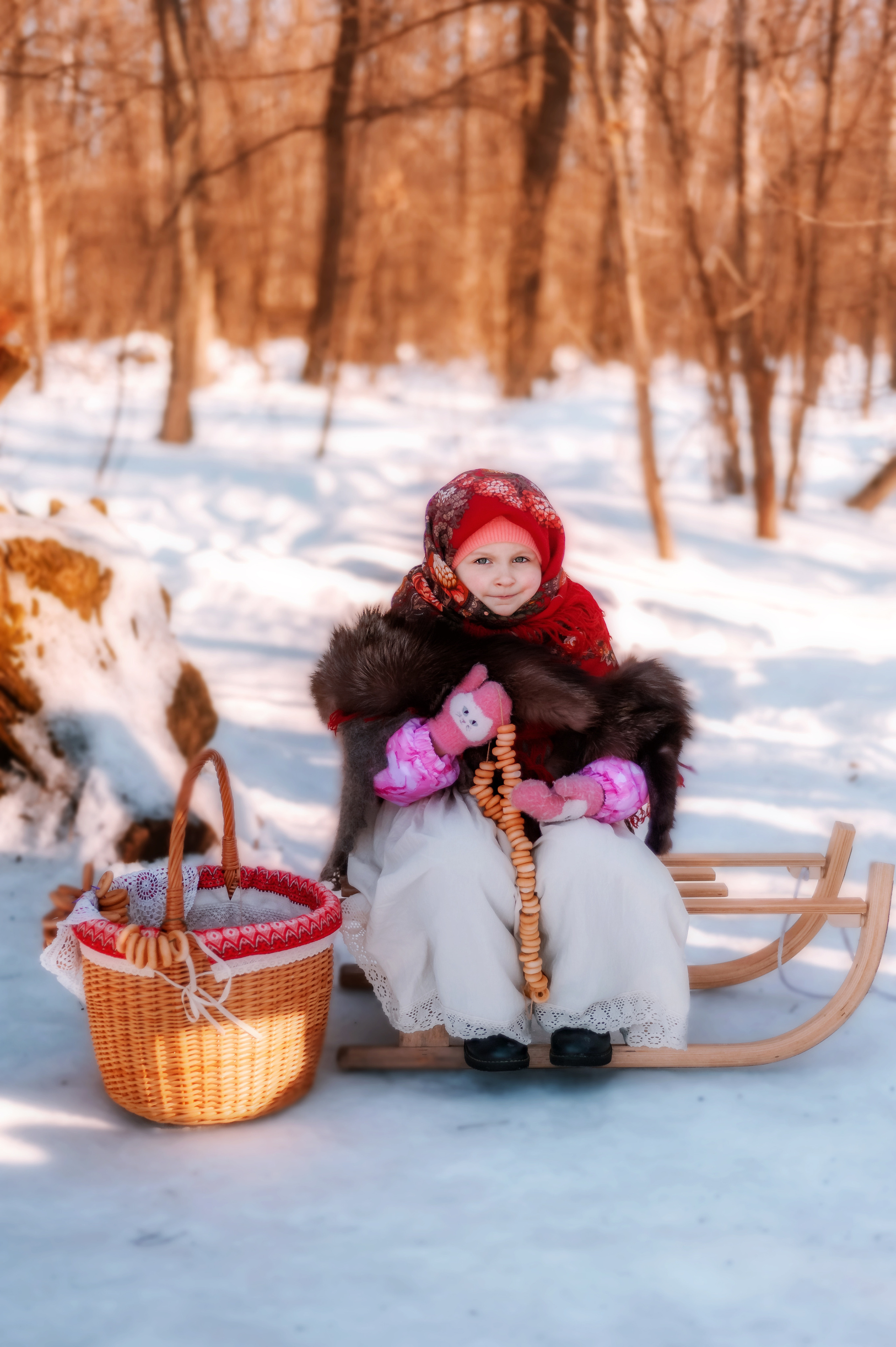 Русская зима. Семейный, детский фотограф в Воронеже Анна Никитина