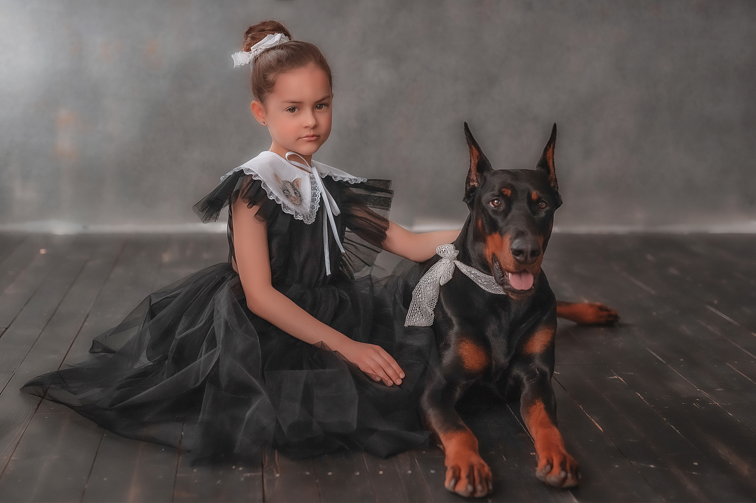 Фотопроект с доберманом. Семейный, детский фотограф в Воронеже Анна Никитина