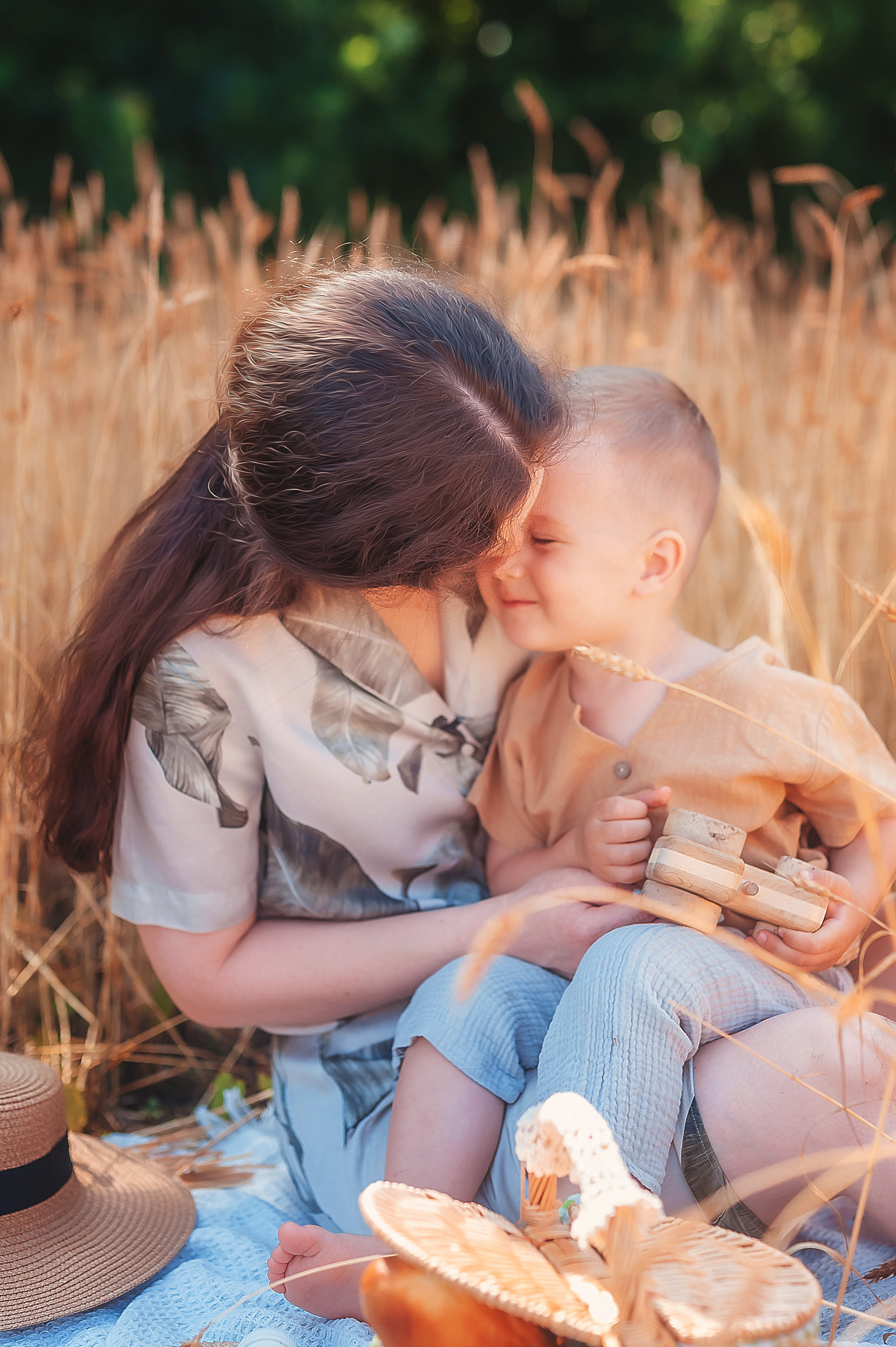 Фотосессии в пшенице. Семейный, детский фотограф в Воронеже Анна Никитина