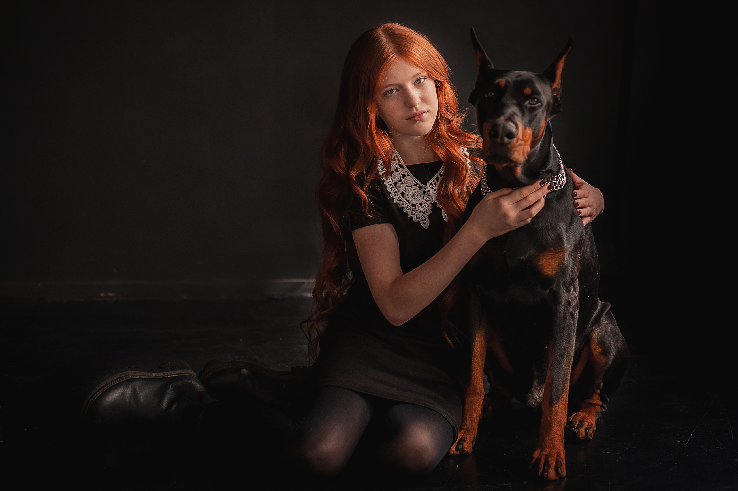 Фотопроект с доберманом. Семейный, детский фотограф в Воронеже Анна Никитина