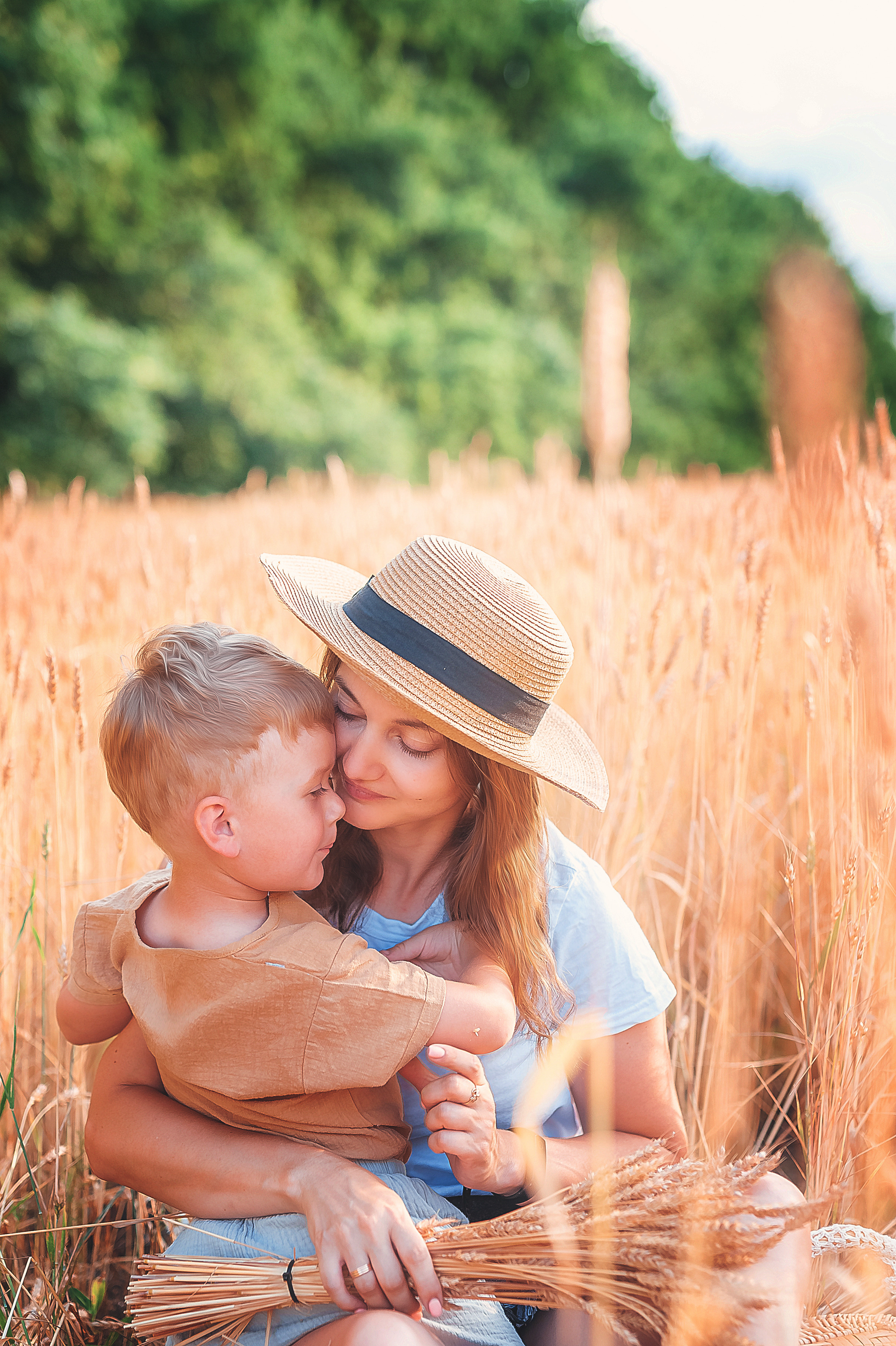 Фотосессии в пшенице. Семейный, детский фотограф в Воронеже Анна Никитина