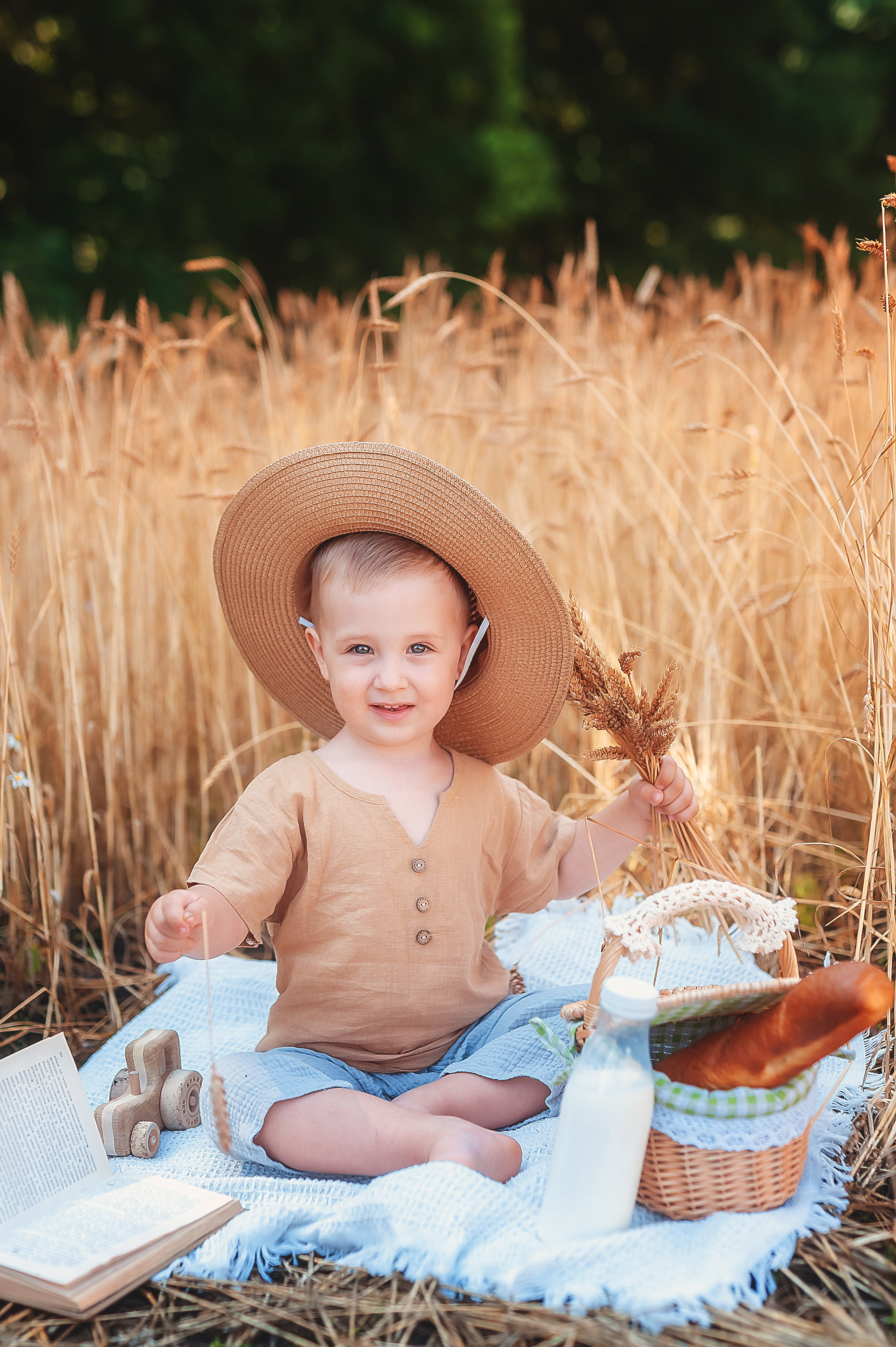 Фотосессии в пшенице. Семейный, детский фотограф в Воронеже Анна Никитина
