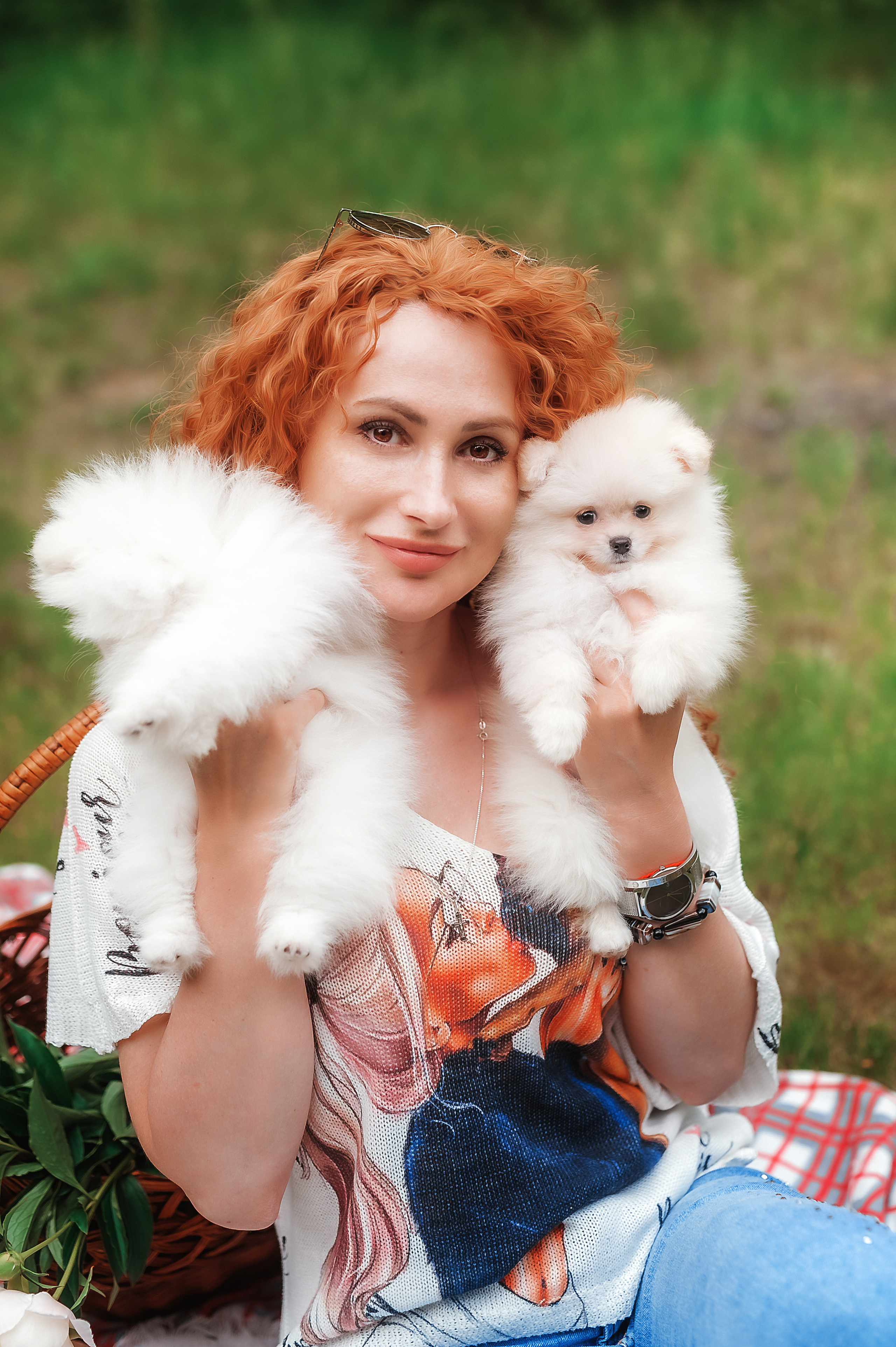 Проект с щеночками шпица. Семейный, детский фотограф в Воронеже Анна Никитина