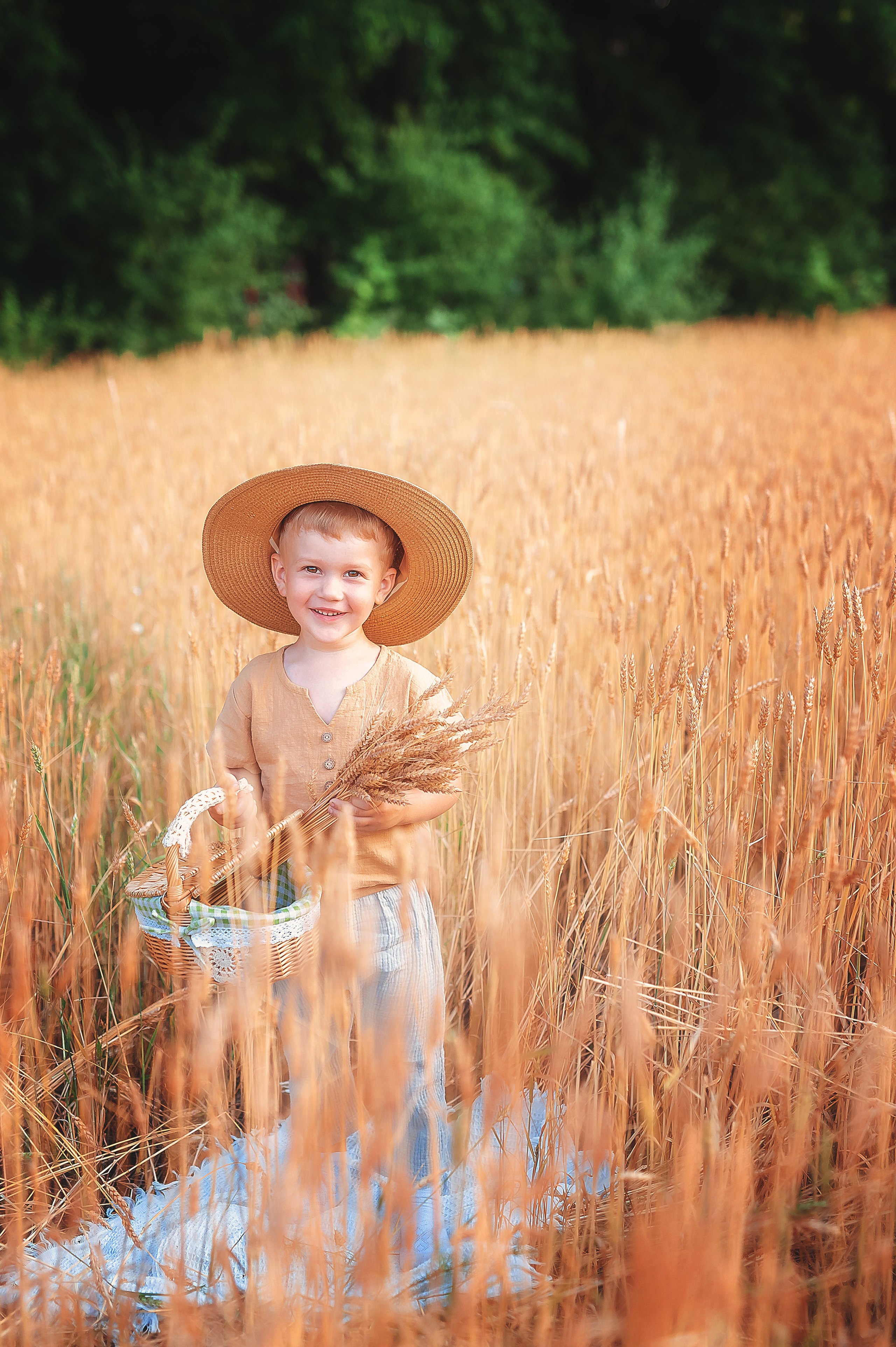 Фотосессии в пшенице. Семейный, детский фотограф в Воронеже Анна Никитина