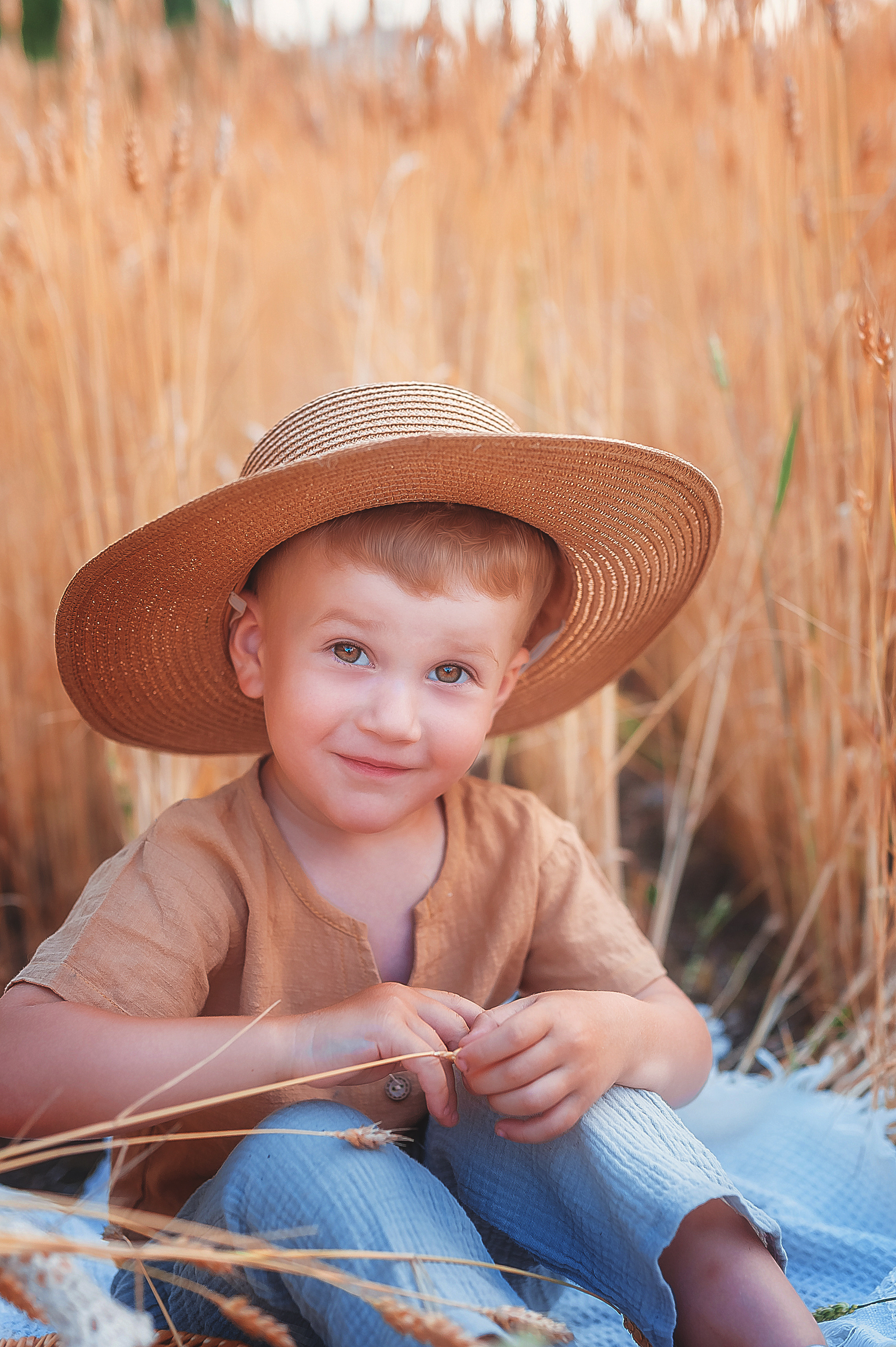 Фотосессии в пшенице. Семейный, детский фотограф в Воронеже Анна Никитина