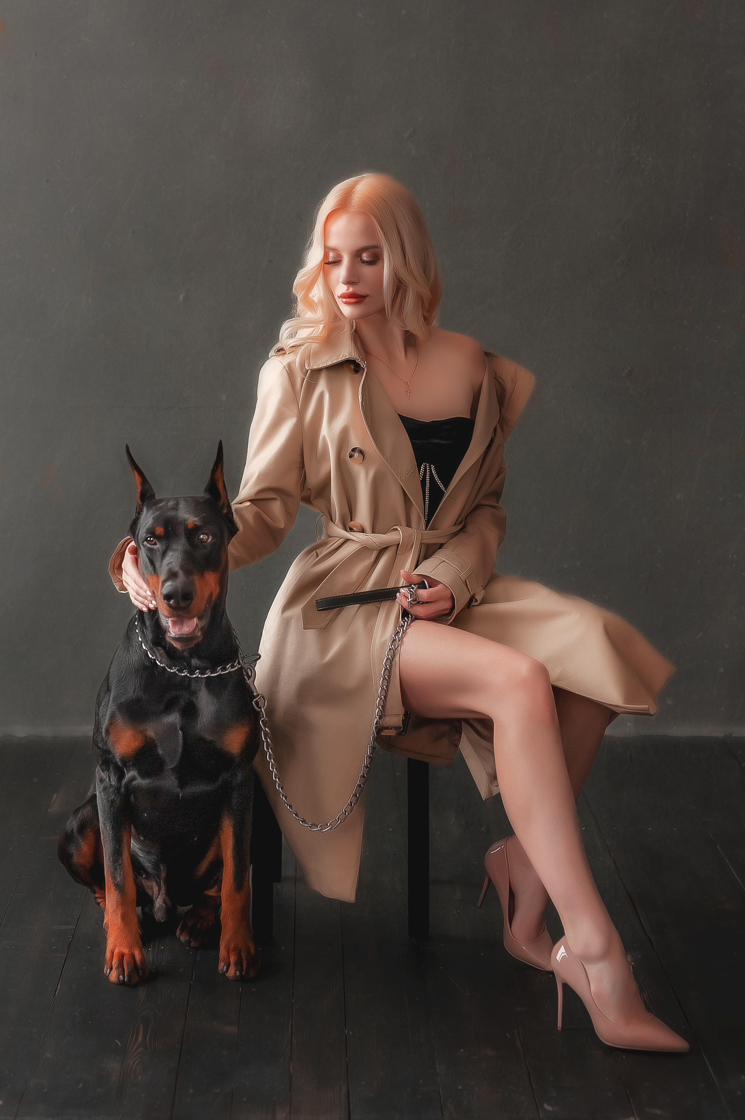 Фотопроект с доберманом. Семейный, детский фотограф в Воронеже Анна Никитина