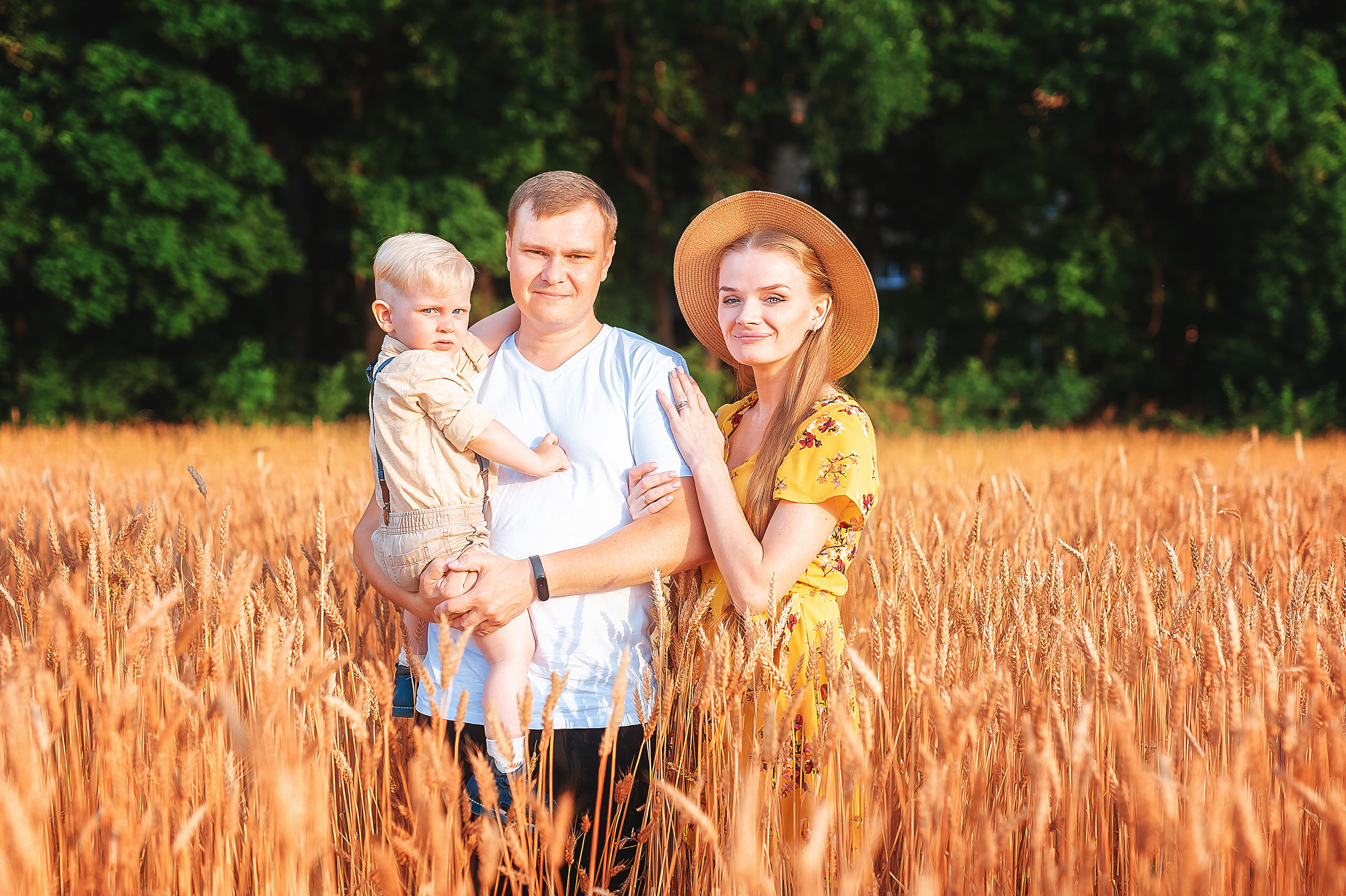 Фотосессии в пшенице. Семейный, детский фотограф в Воронеже Анна Никитина