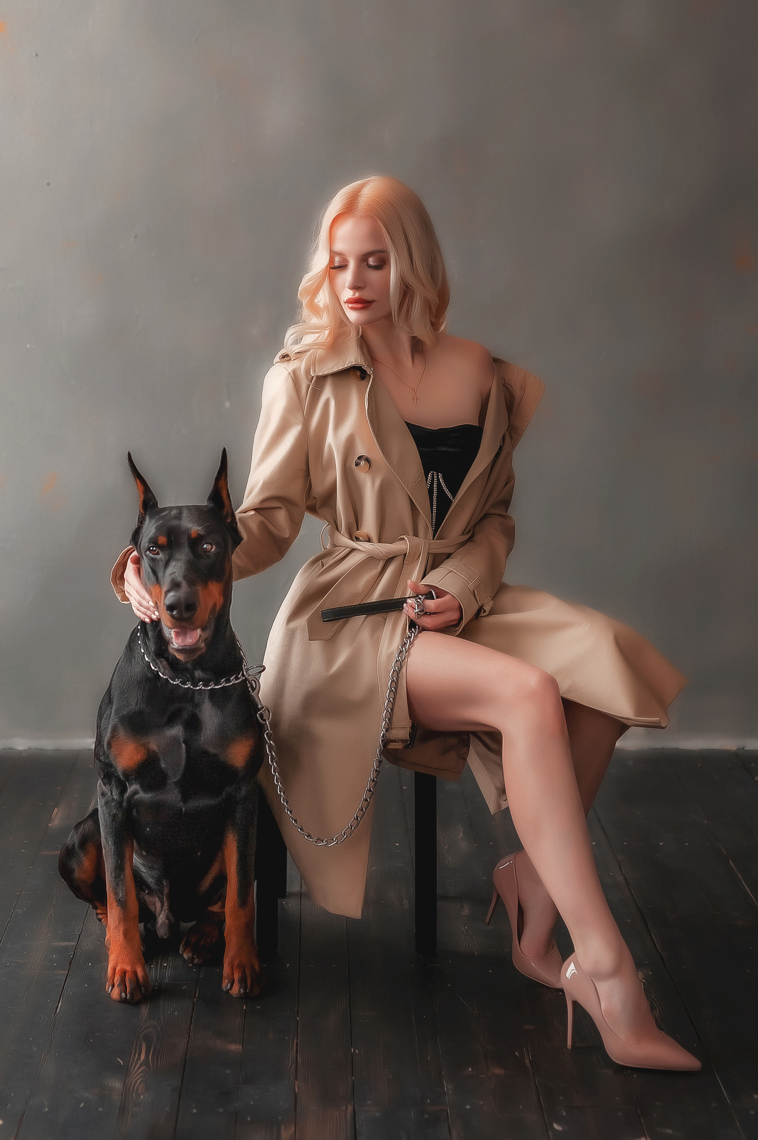 Фотопроект с доберманом. Семейный, детский фотограф в Воронеже Анна Никитина