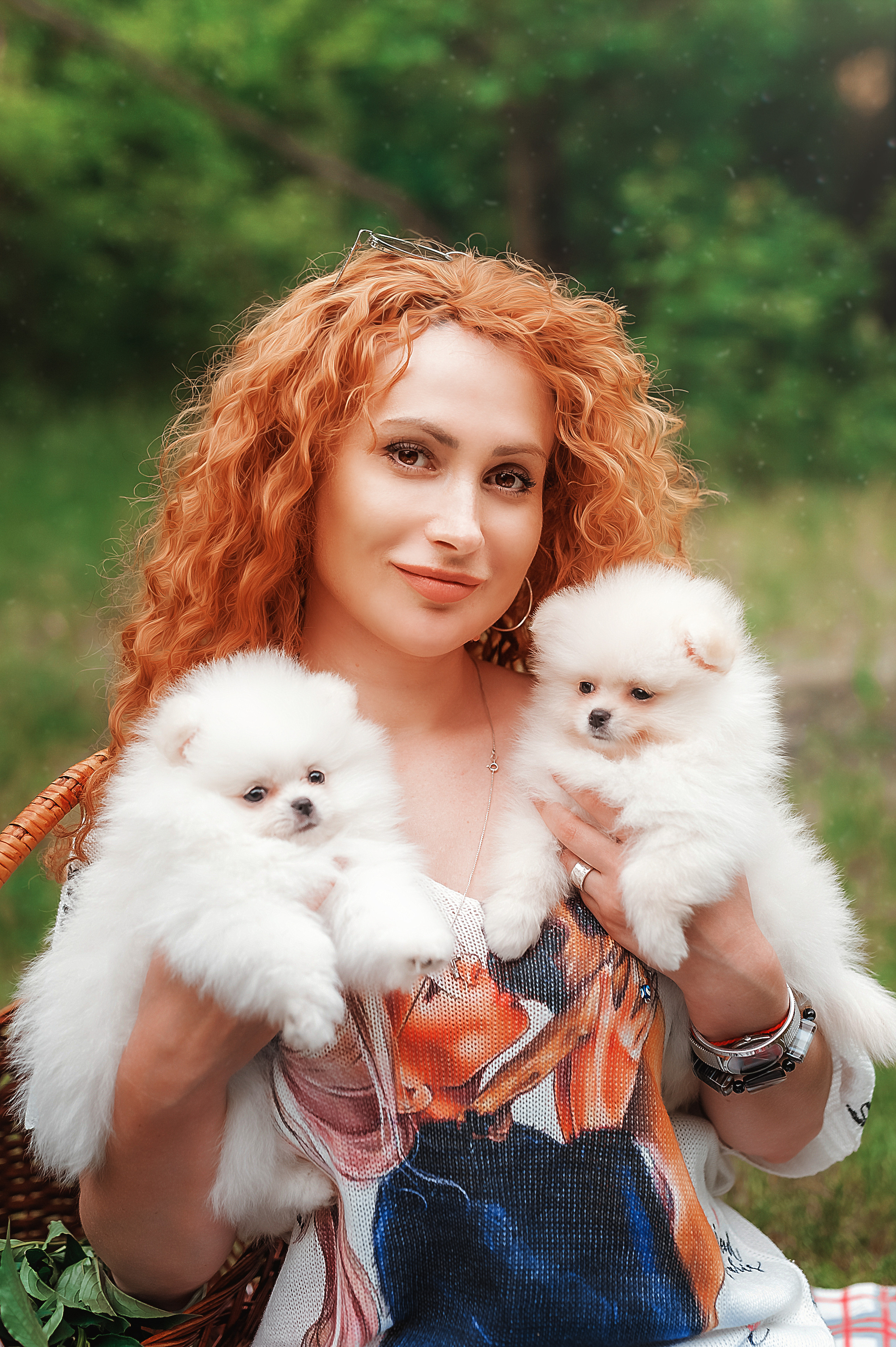 Проект с щеночками шпица. Семейный, детский фотограф в Воронеже Анна Никитина