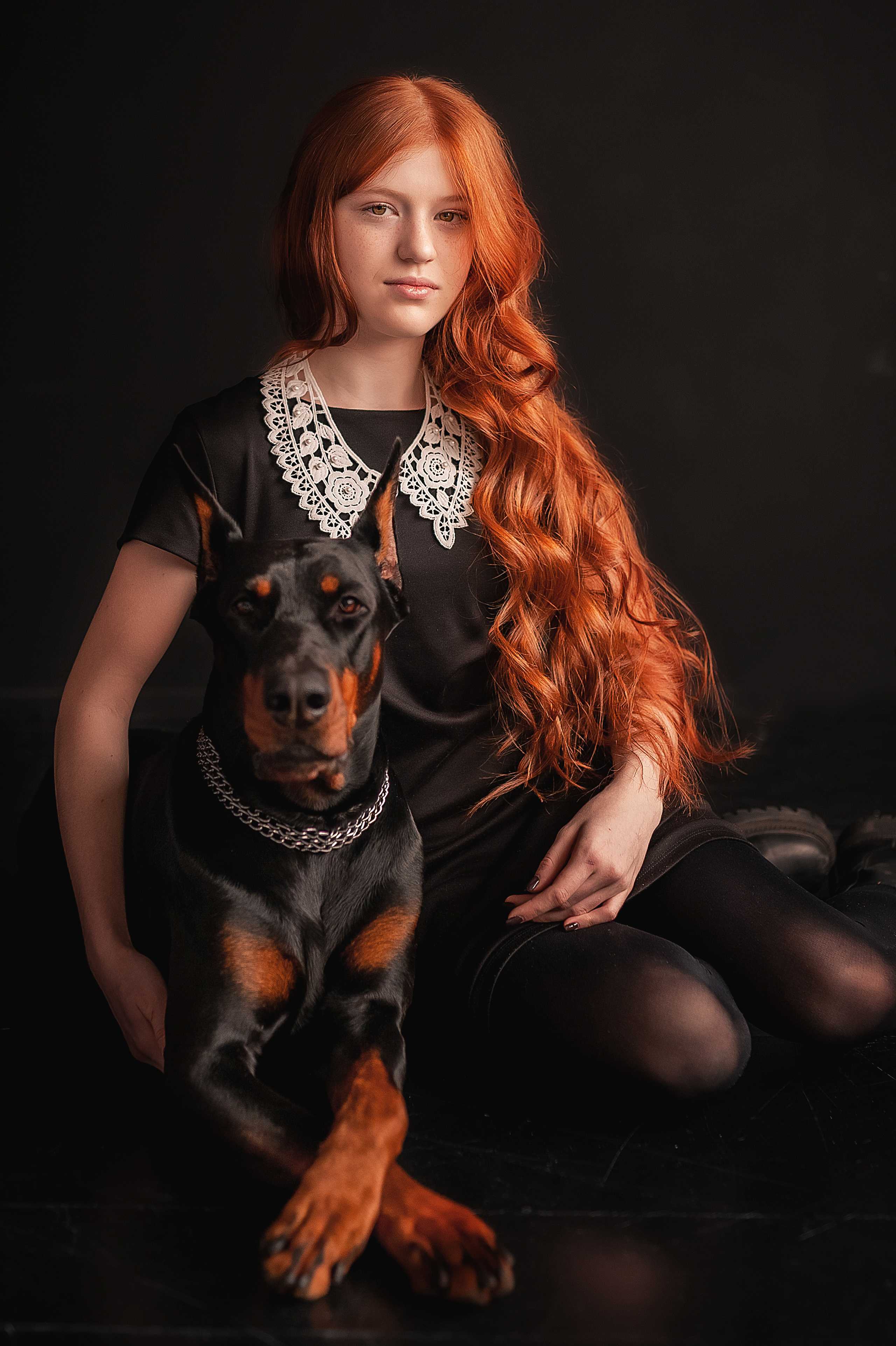Фотопроект с доберманом. Семейный, детский фотограф в Воронеже Анна Никитина