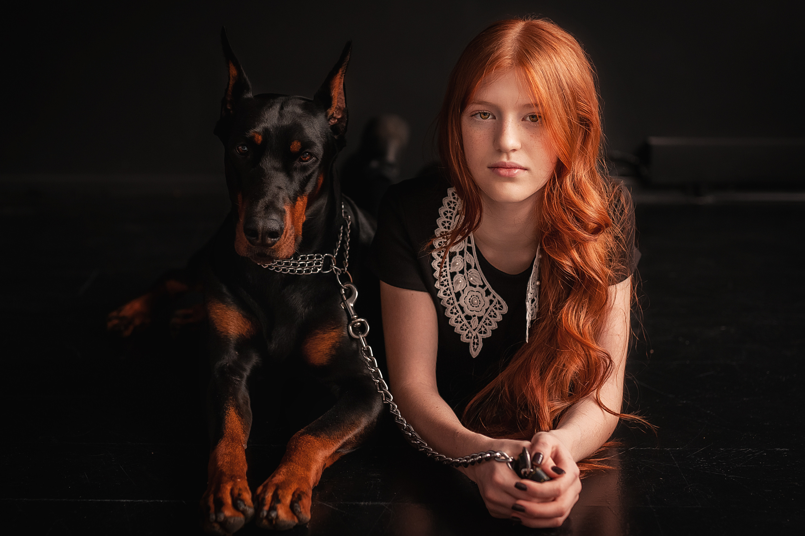 Фотопроект с доберманом. Семейный, детский фотограф в Воронеже Анна Никитина