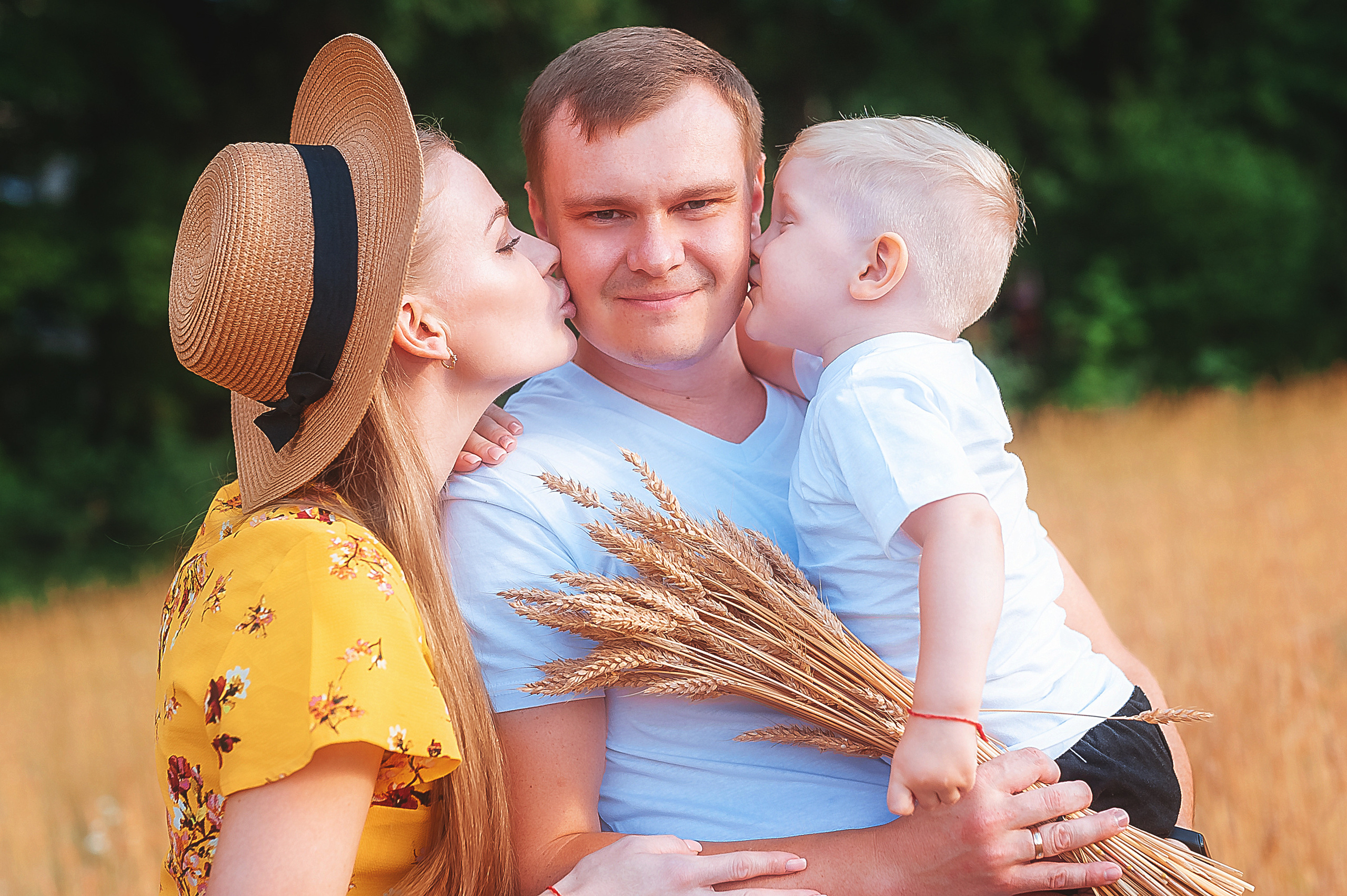 Фотосессии в пшенице. Семейный, детский фотограф в Воронеже Анна Никитина