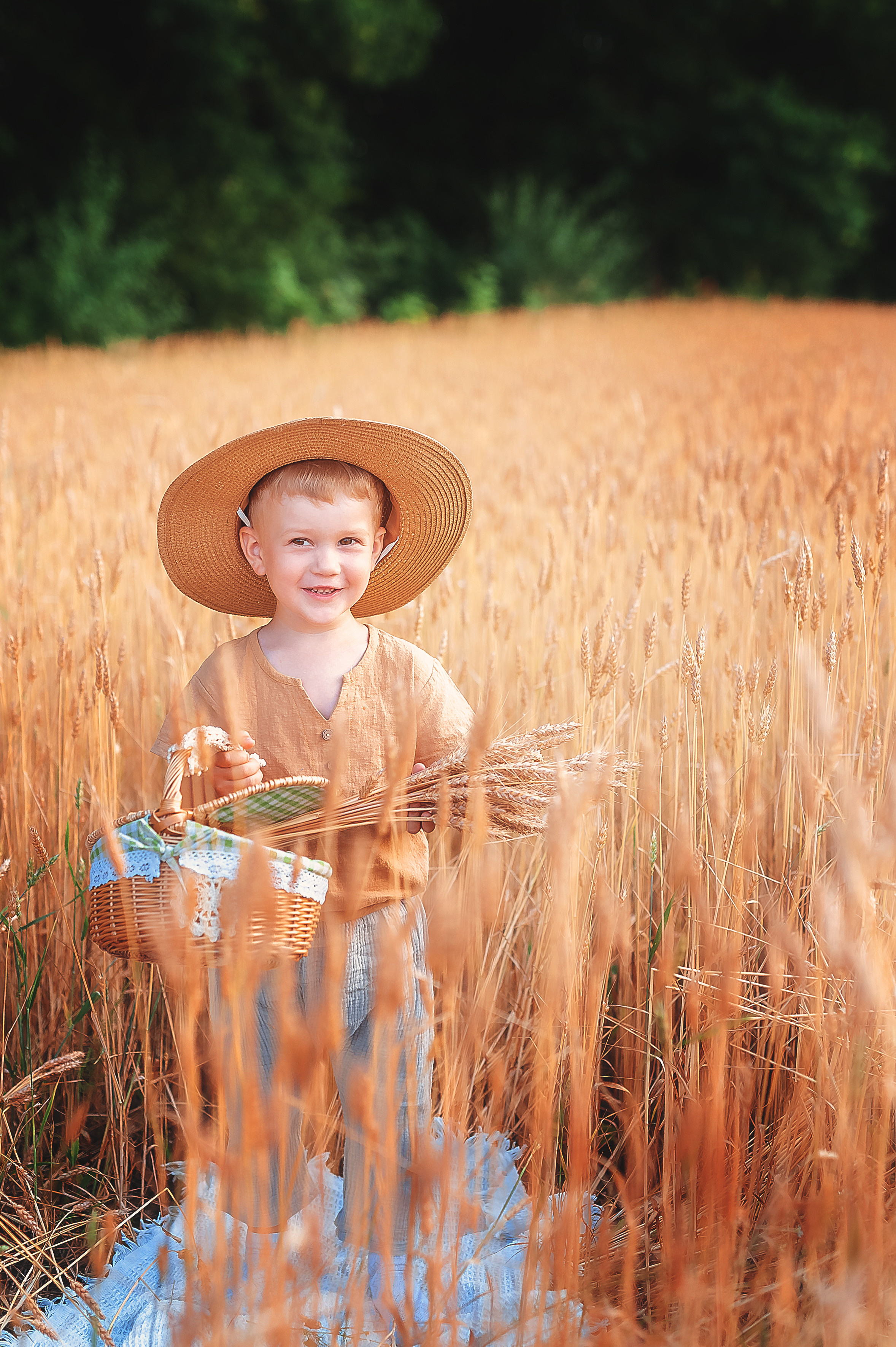 Фотосессии в пшенице. Семейный, детский фотограф в Воронеже Анна Никитина