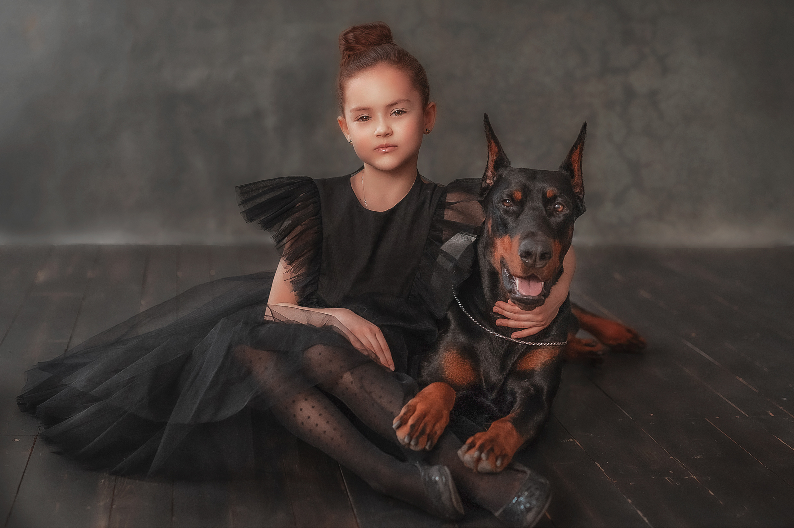 Фотопроект с доберманом. Семейный, детский фотограф в Воронеже Анна Никитина