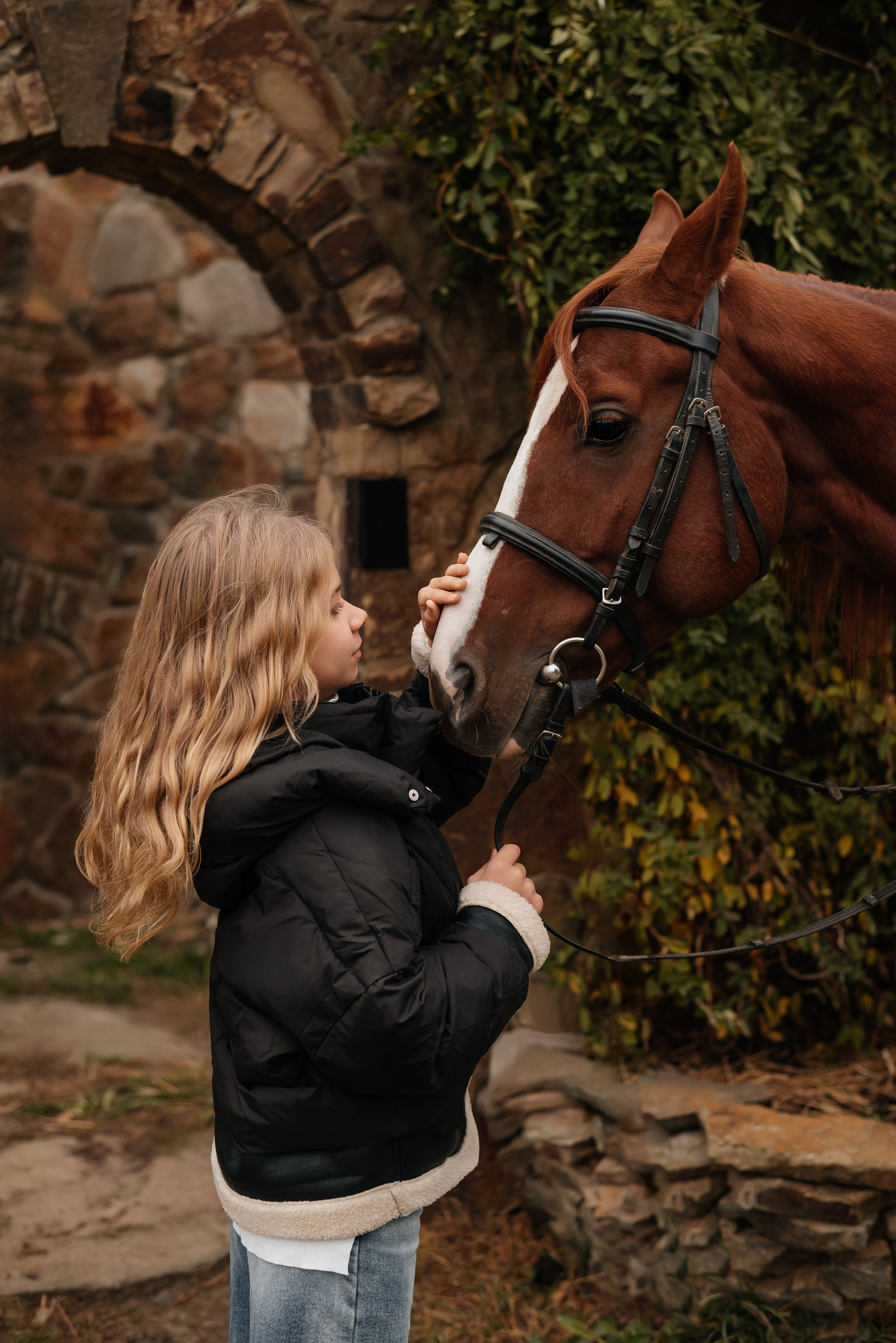 Осенняя фотосессия с лошадью. Семейный и детский фотограф Кущ Наташа