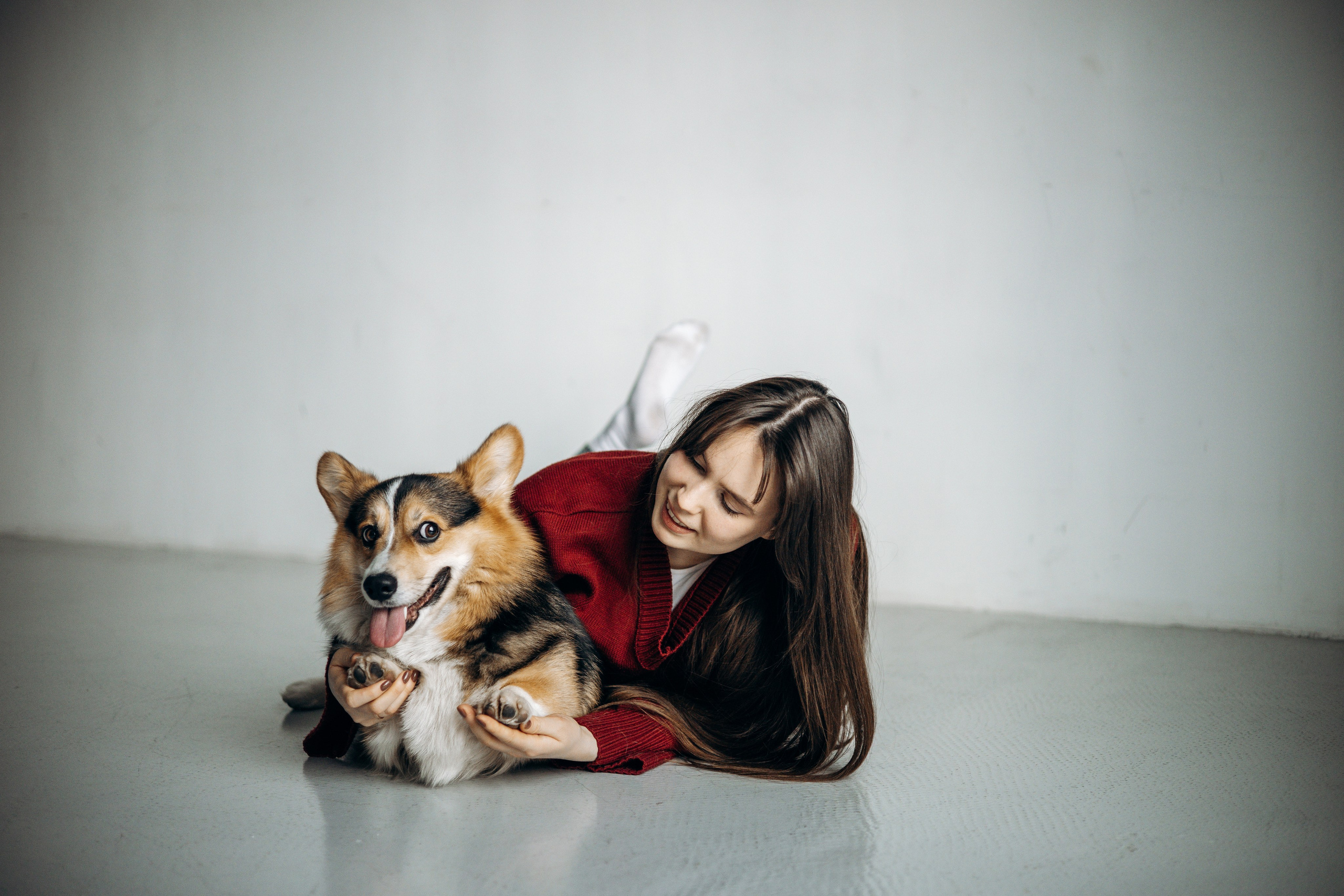 Анастасия и Коржик. Фотограф животных Евгения Верцинская