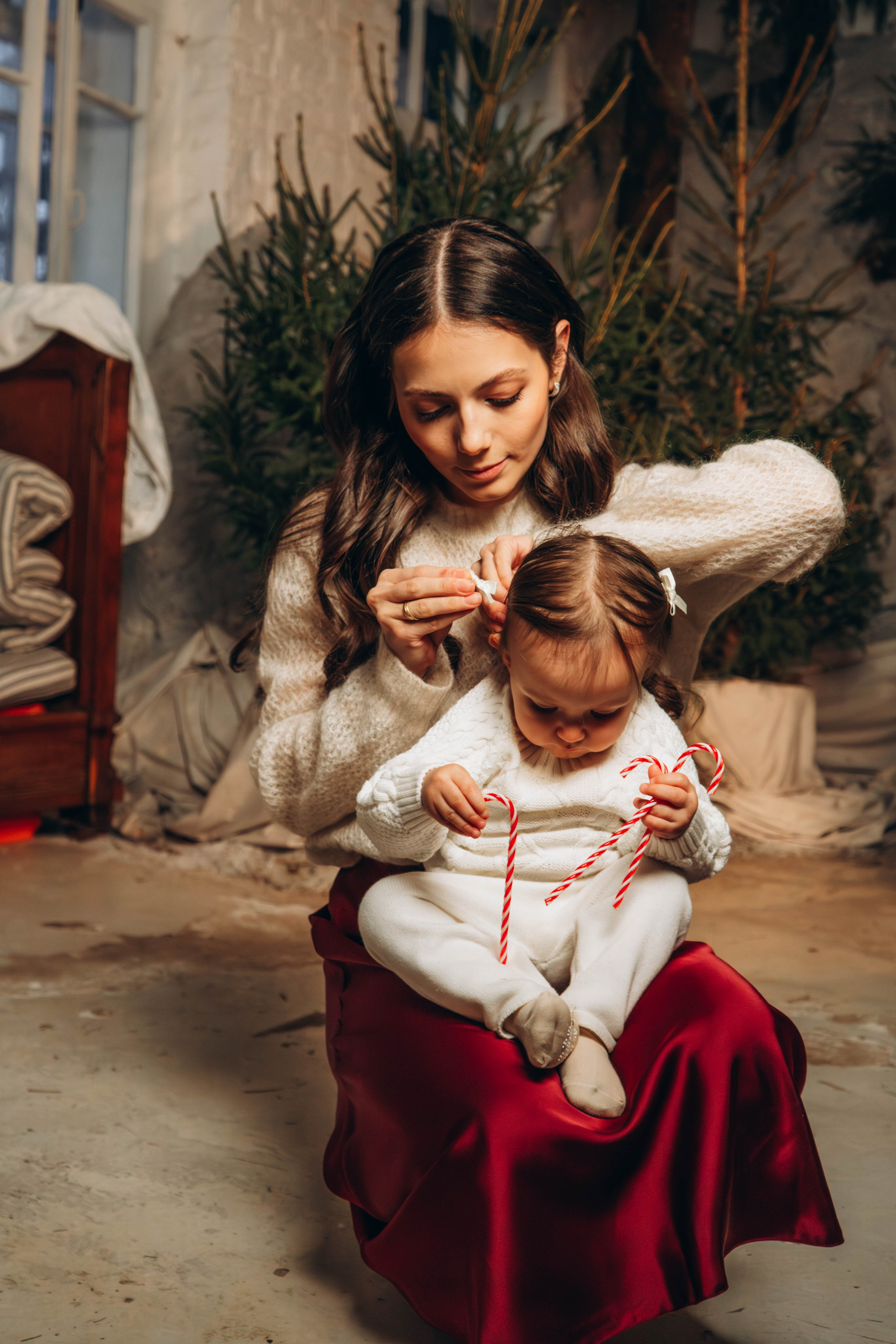 Анастасия и Мира. Студия «Мох». Фотограф Москва Валерия Веденина