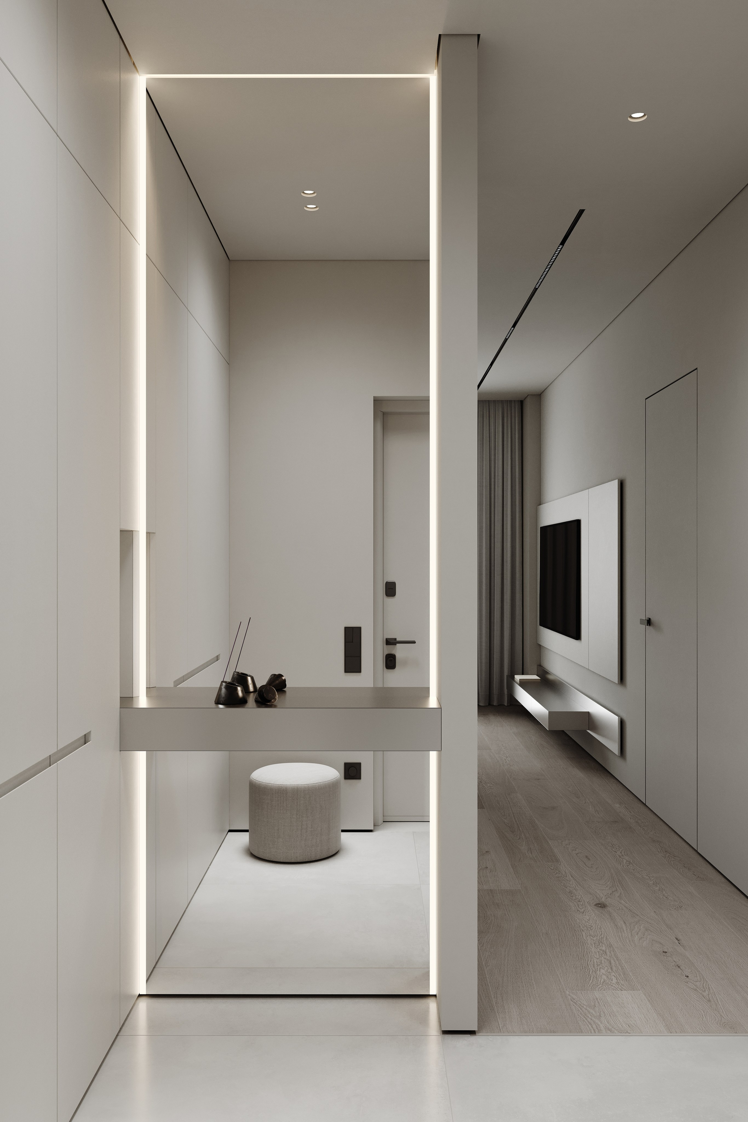 «Manhattan» | Kitchen & Living room. Середа Юлия | Визуализация