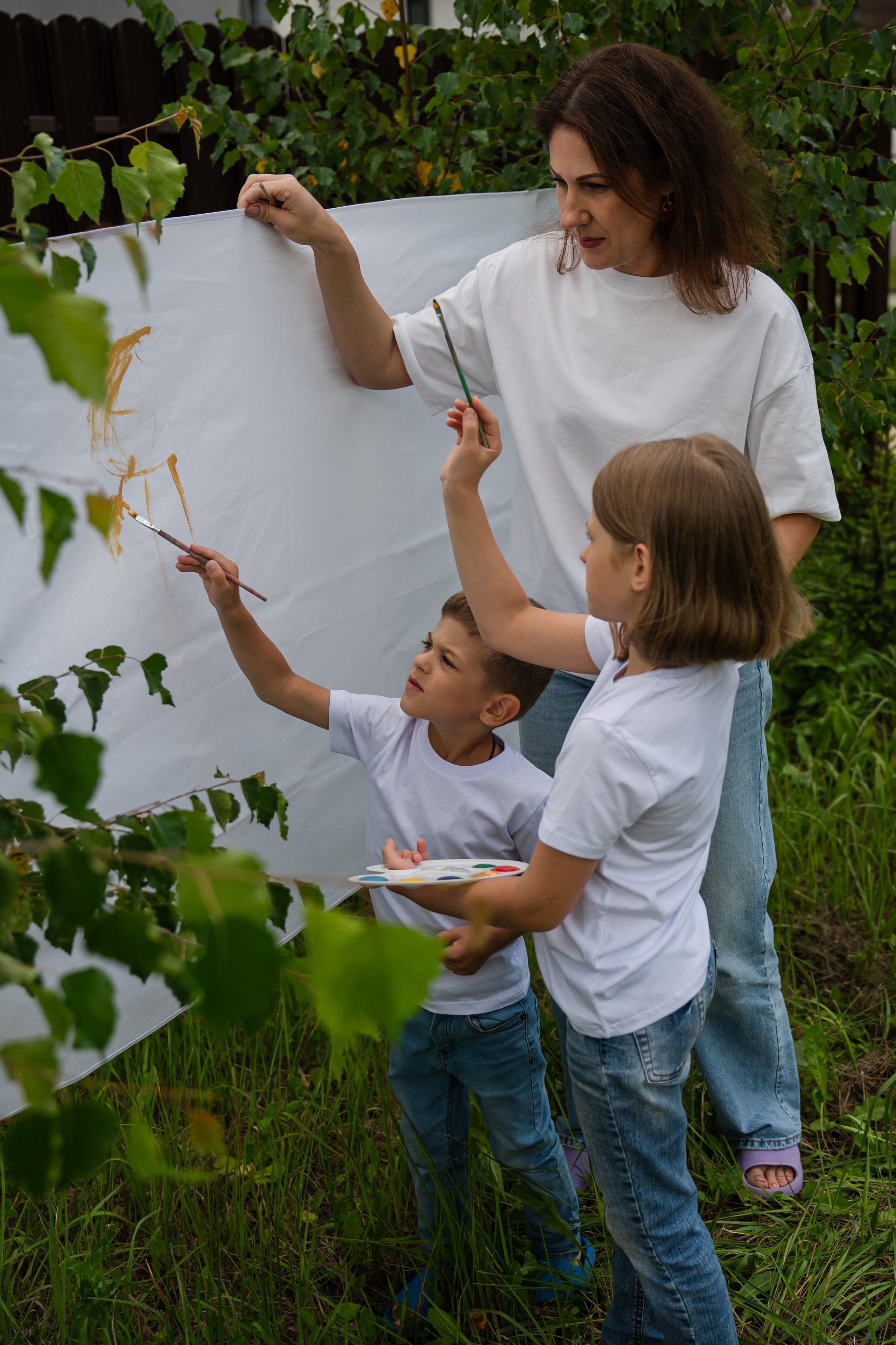 Детская фотосессия на природе.