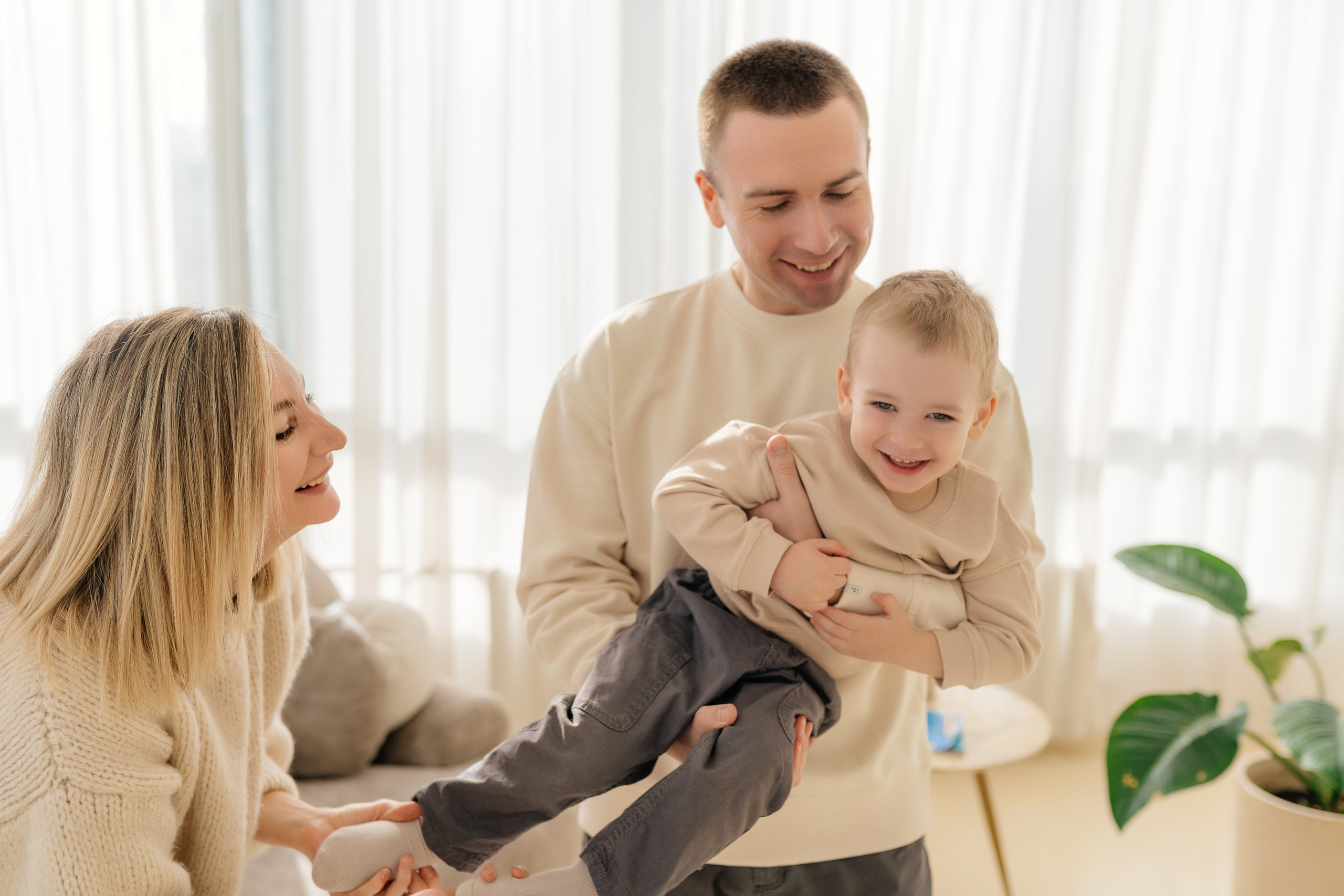 Ольга, Дмитрий и Ваня. Свадебный фотограф в Москве Анна Полушина