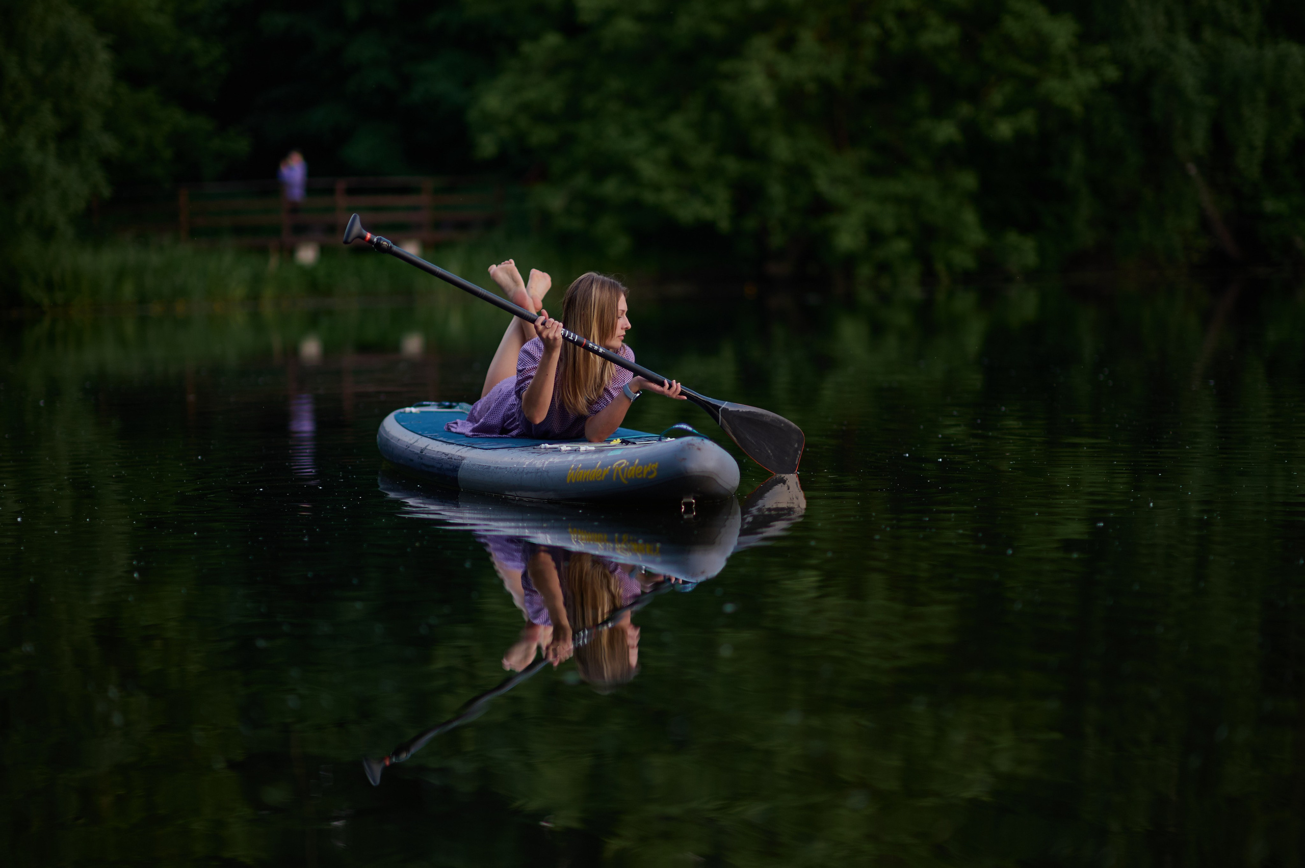 Катя. Фотосъемки на сапах, Москва. Сплавы на сапах
