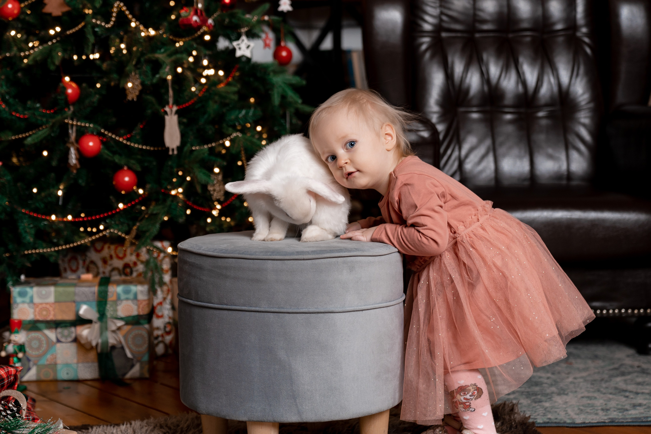 Новогодняя фотостудия. Семейный фотограф СПб Анастасия Василь. Фотосессия на годик