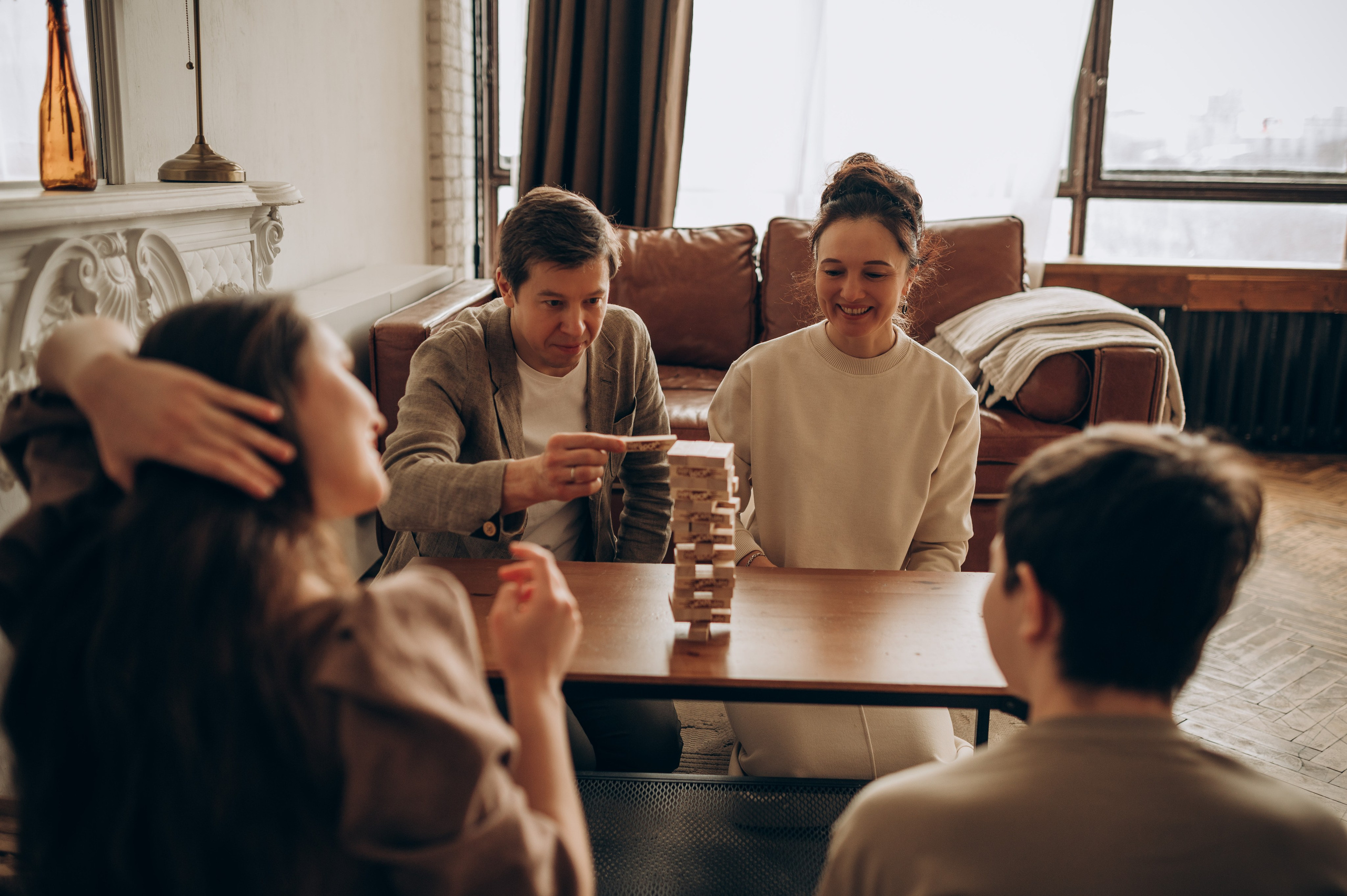 Уютная семейная съёмка в студии. Семейный фотограф в Домодедово и Москве Елена Пичугина