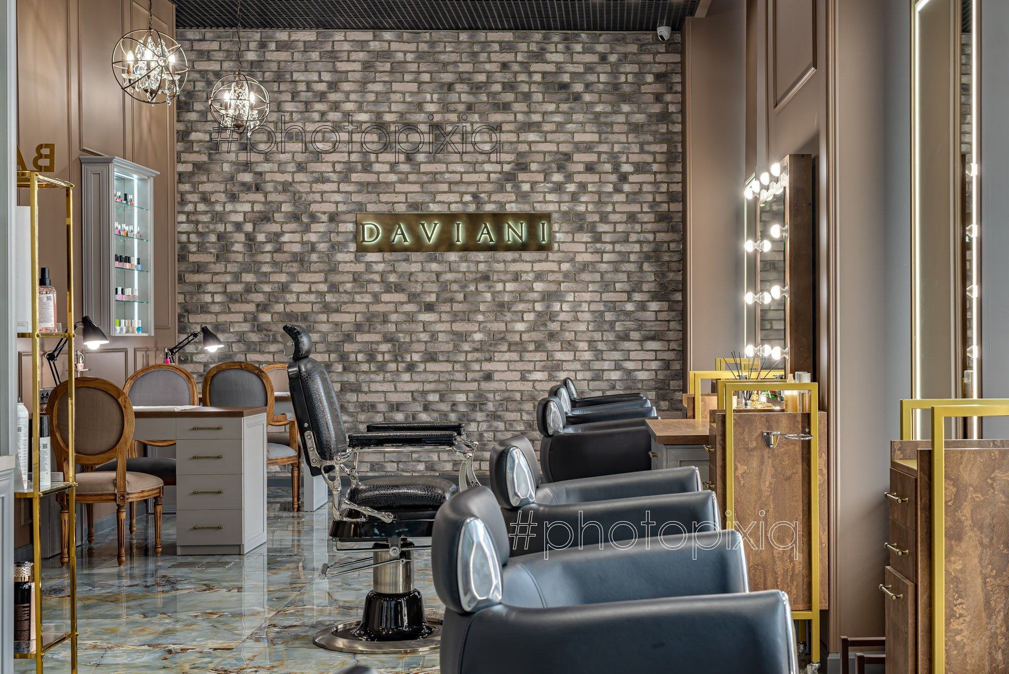 Интерьерная съёмка салона красоты DAVIANI для сайта и рекламы. Интерьерная съёмка и виртуальные туры — Интерьерный фотограф Кузнецов Сергей (photopixiq)