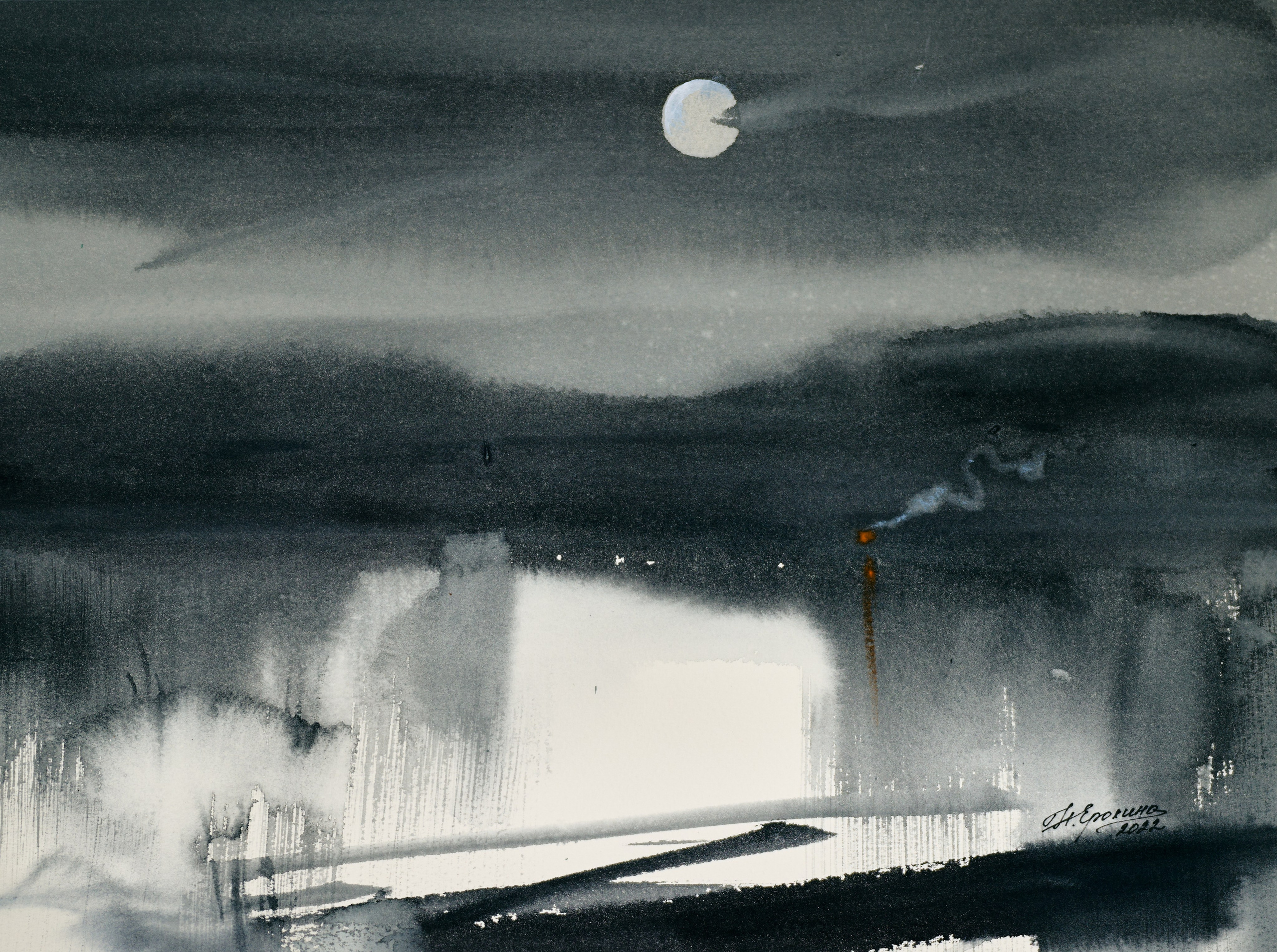 Пейзаж 1 серии МОНОХРОМ (30×40 см) 5 000 р.