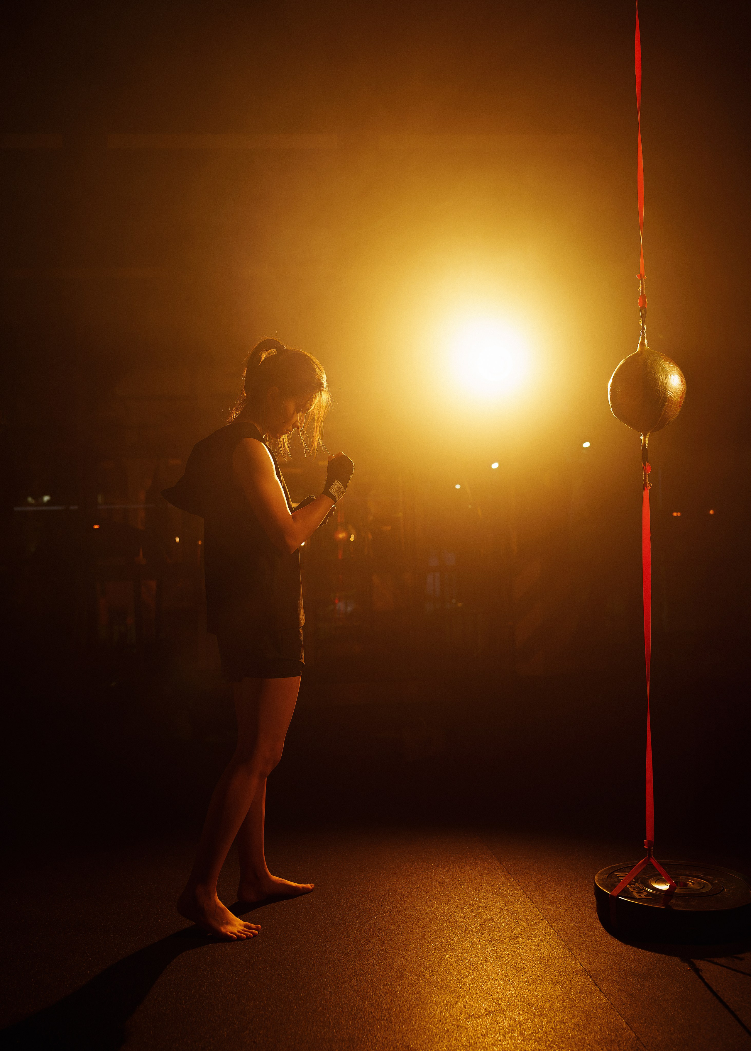 Фотосессия в боксерском зале