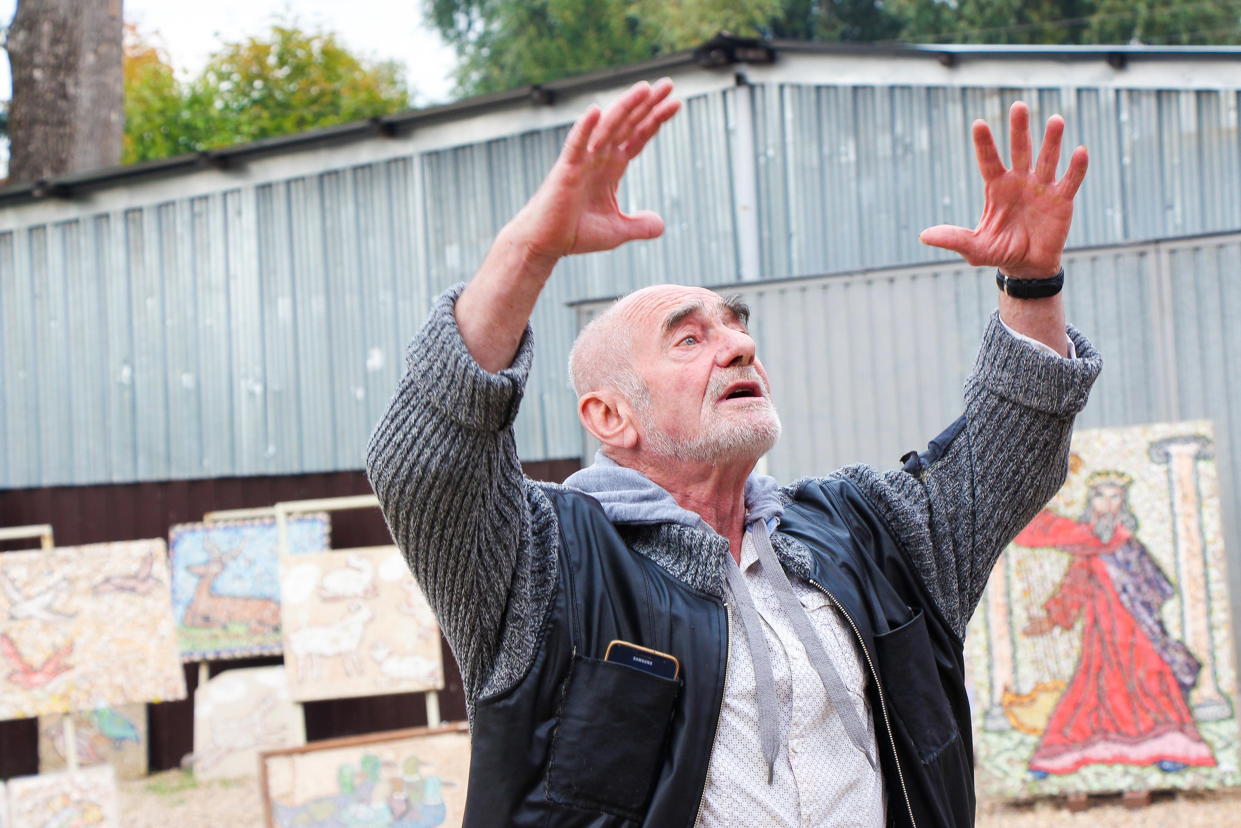 Открытие Атриума Отца Димитрия. Детская школа мозаики. 2021 г. Мария Ткаченко. Документальная фотография