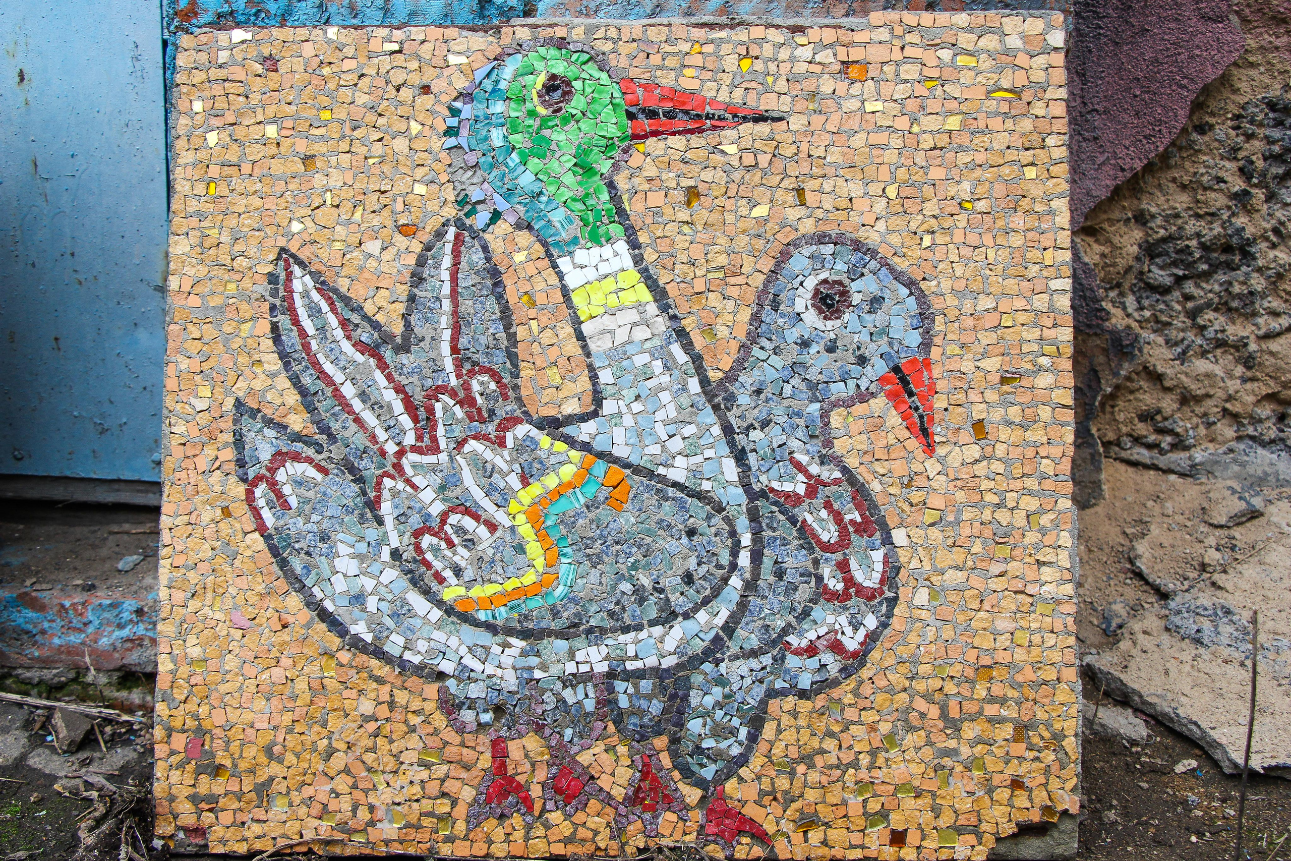 Открытие Атриума Отца Димитрия. Детская школа мозаики. 2021 г. Мария Ткаченко. Документальная фотография