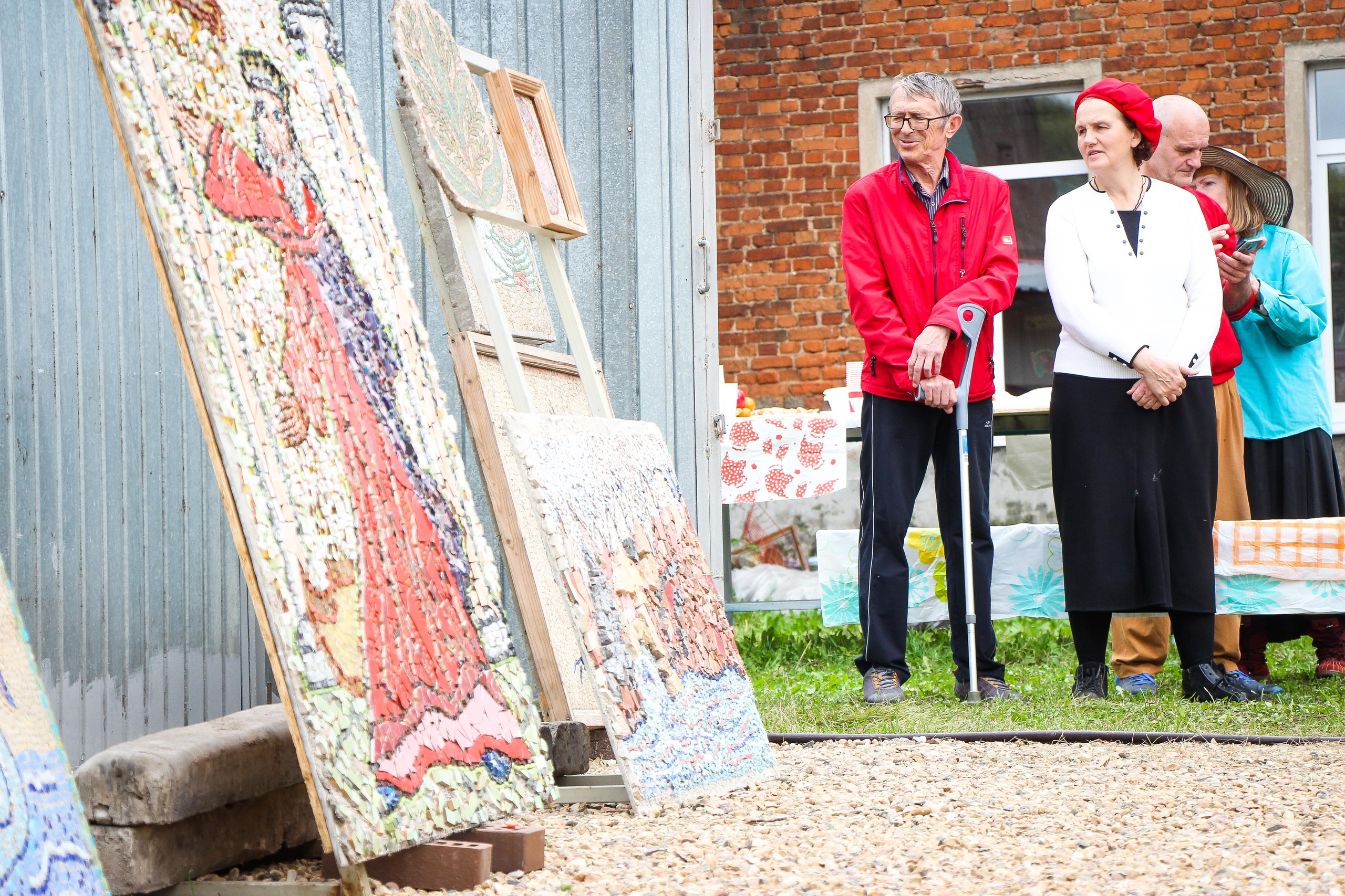 Открытие Атриума Отца Димитрия. Детская школа мозаики. 2021 г. Мария Ткаченко. Документальная фотография