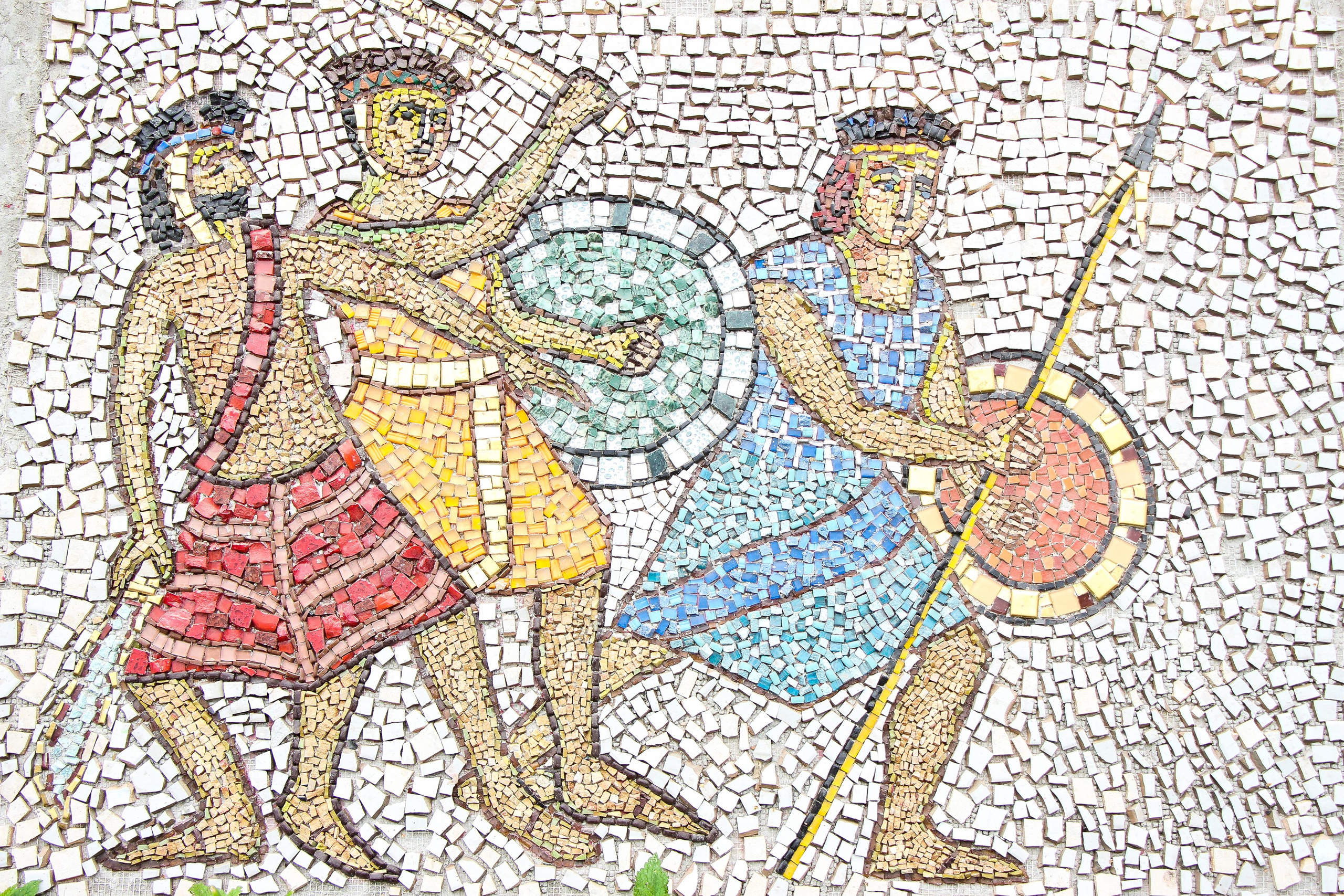 Открытие Атриума Отца Димитрия. Детская школа мозаики. 2021 г. Мария Ткаченко. Документальная фотография