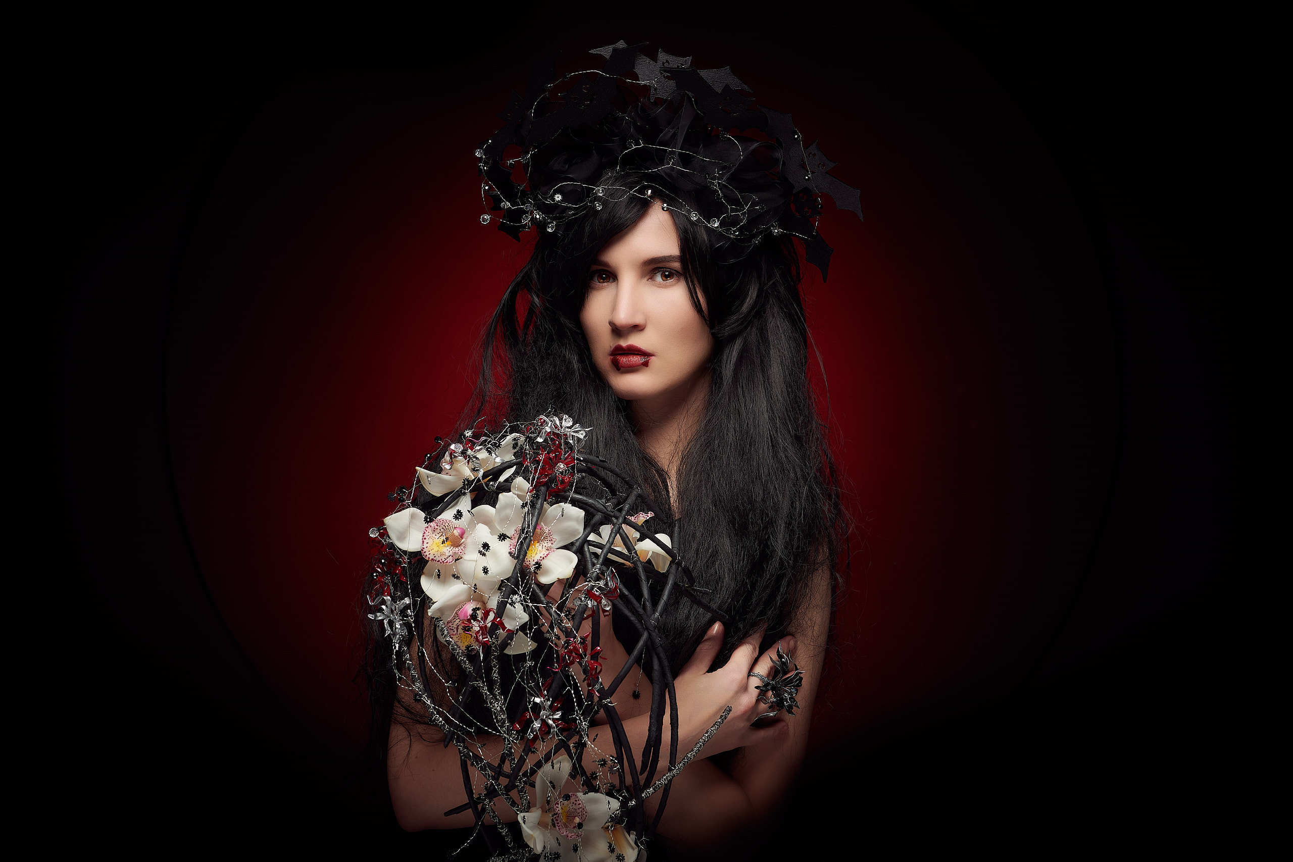 Съемка для флористов Halloween 2018. Флористическая, интерьерная и портретная съемка в Москве и Европе