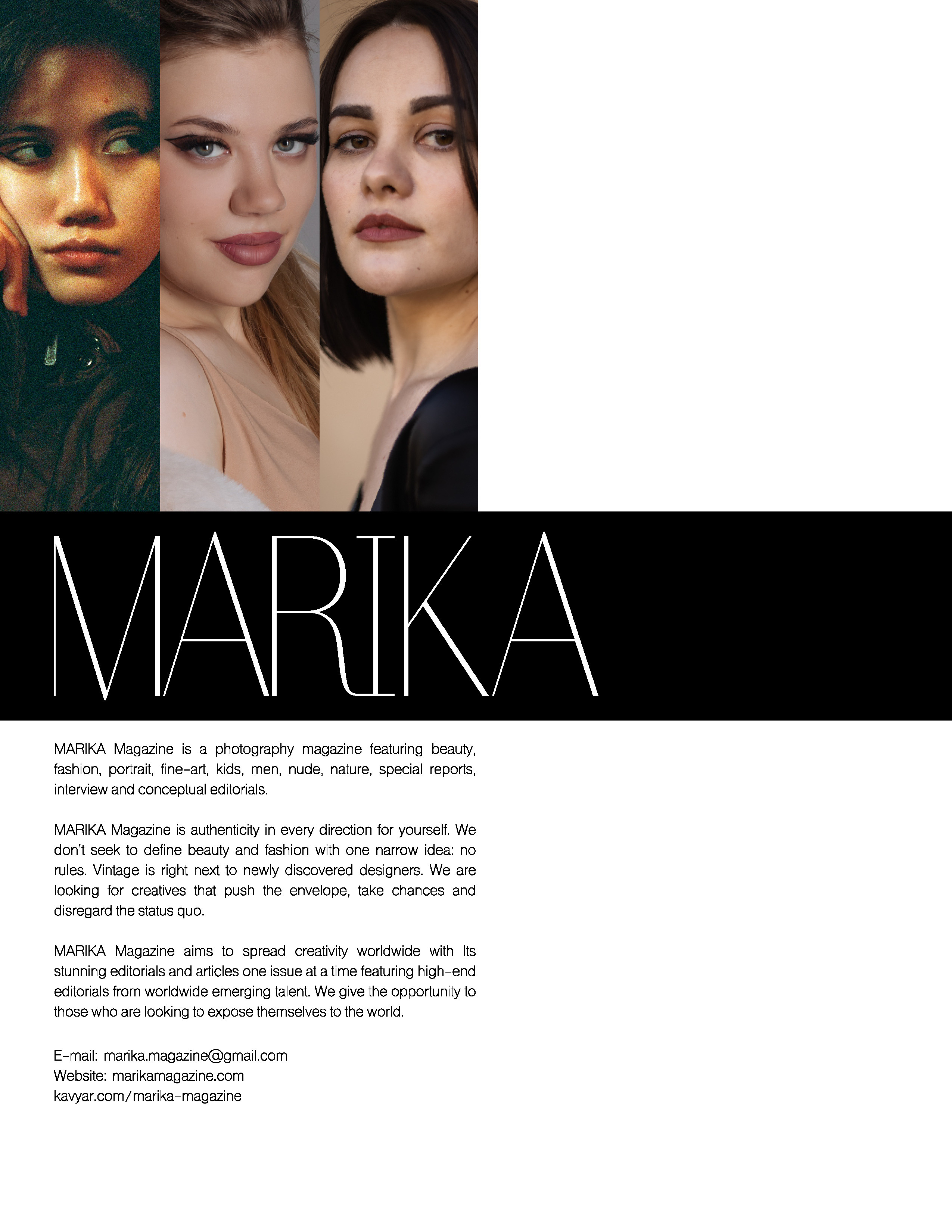 MARIKA MAGAZINE PORTRAIT. Фотограф в Тюмени Даша Михнова. Портреты, фотопроекты, фотодни