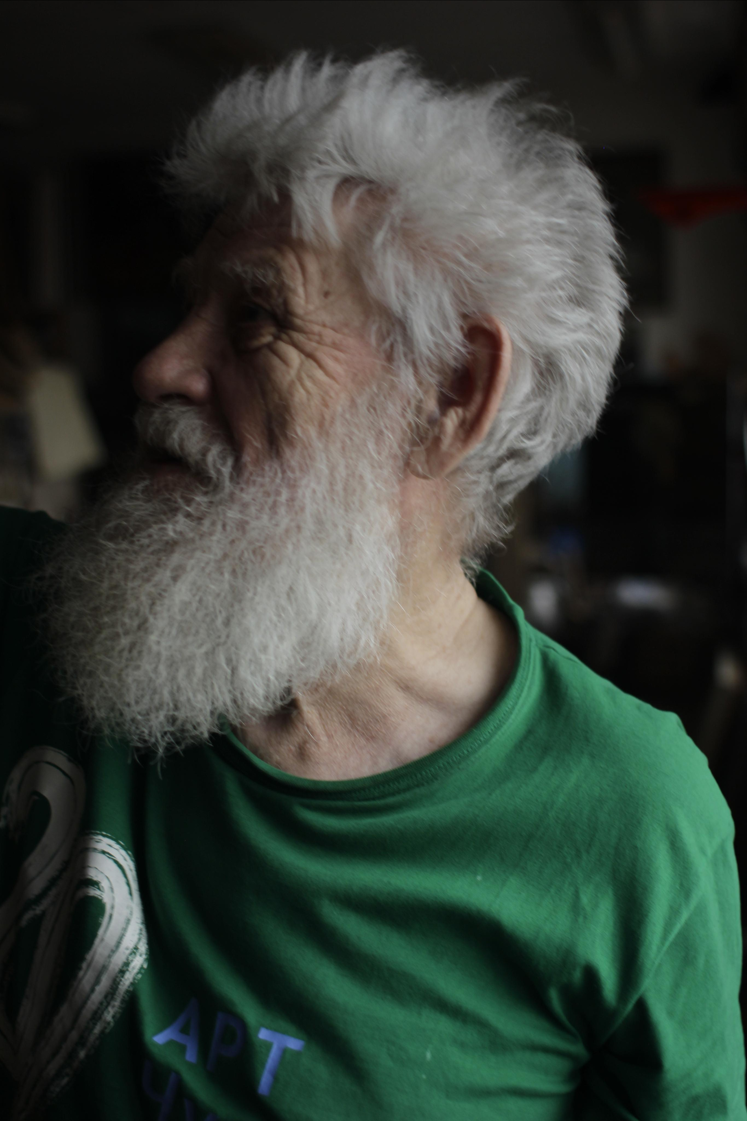 Художник Юрий Антонович Рыбьяков, 2019. Фотограф в Тюмени Даша Михнова. Портреты, фотопроекты, фотодни